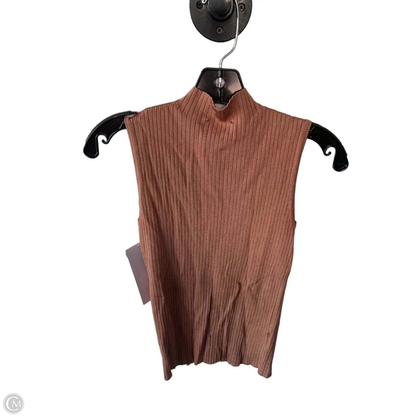Vest Sweater By Ann Taylor In Brown, Size: S