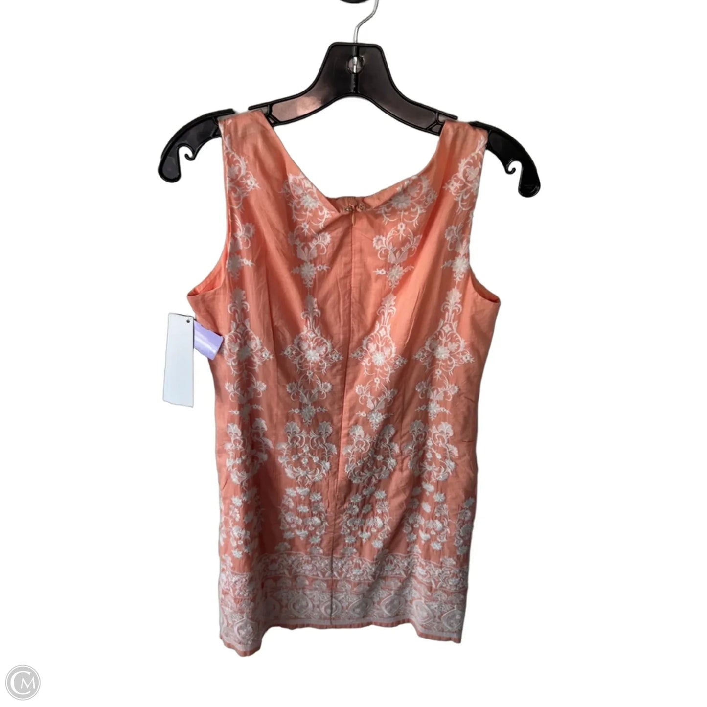 Dress Casual Short By Talbots In Orange & White, Size: Mp