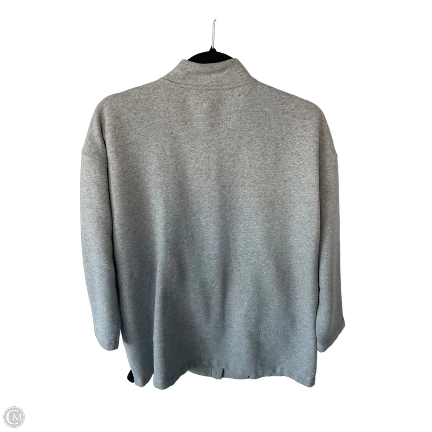 Sweatshirt Collar By Eileen Fisher In Grey, Size: Xs