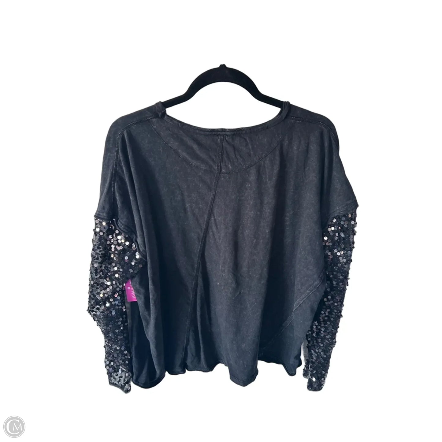 Top Long Sleeve By Free People In Black, Size: M