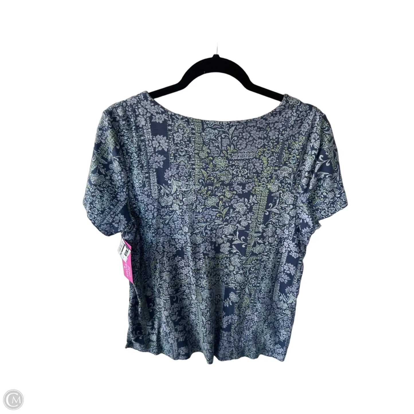 Top Short Sleeve By J. Jill In Blue & Purple, Size: M