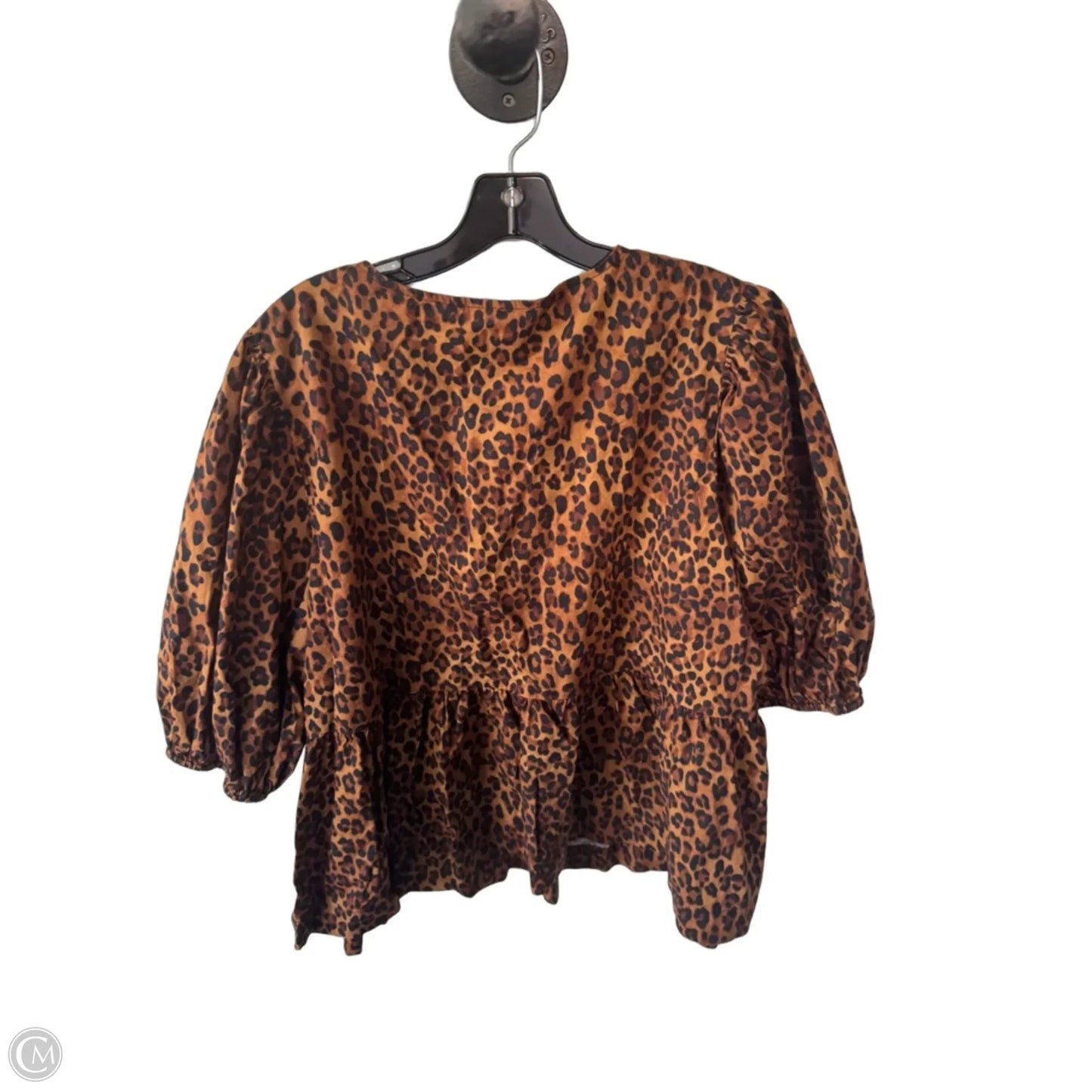 Top Short Sleeve By Old Navy In Animal Print, Size: Xxl