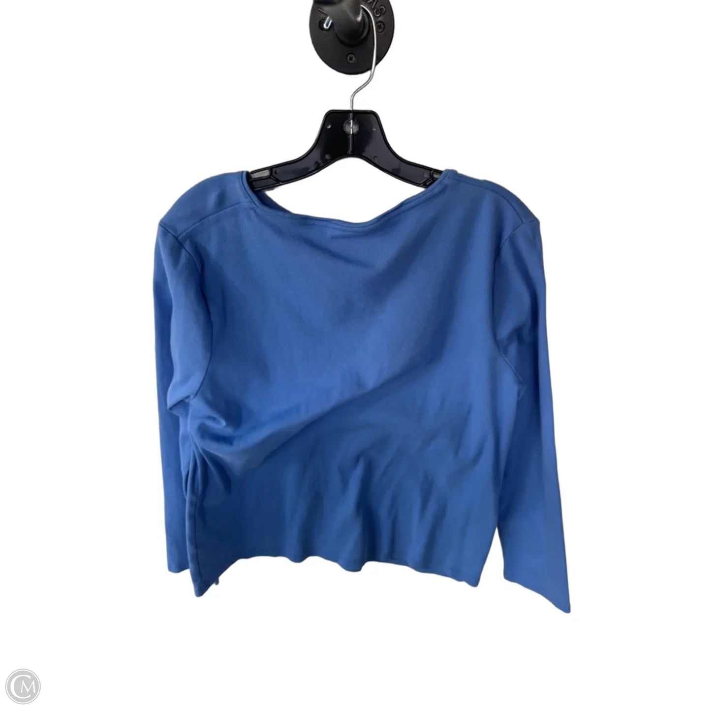 Top Long Sleeve Basic By Talbots In Blue, Size: Xl