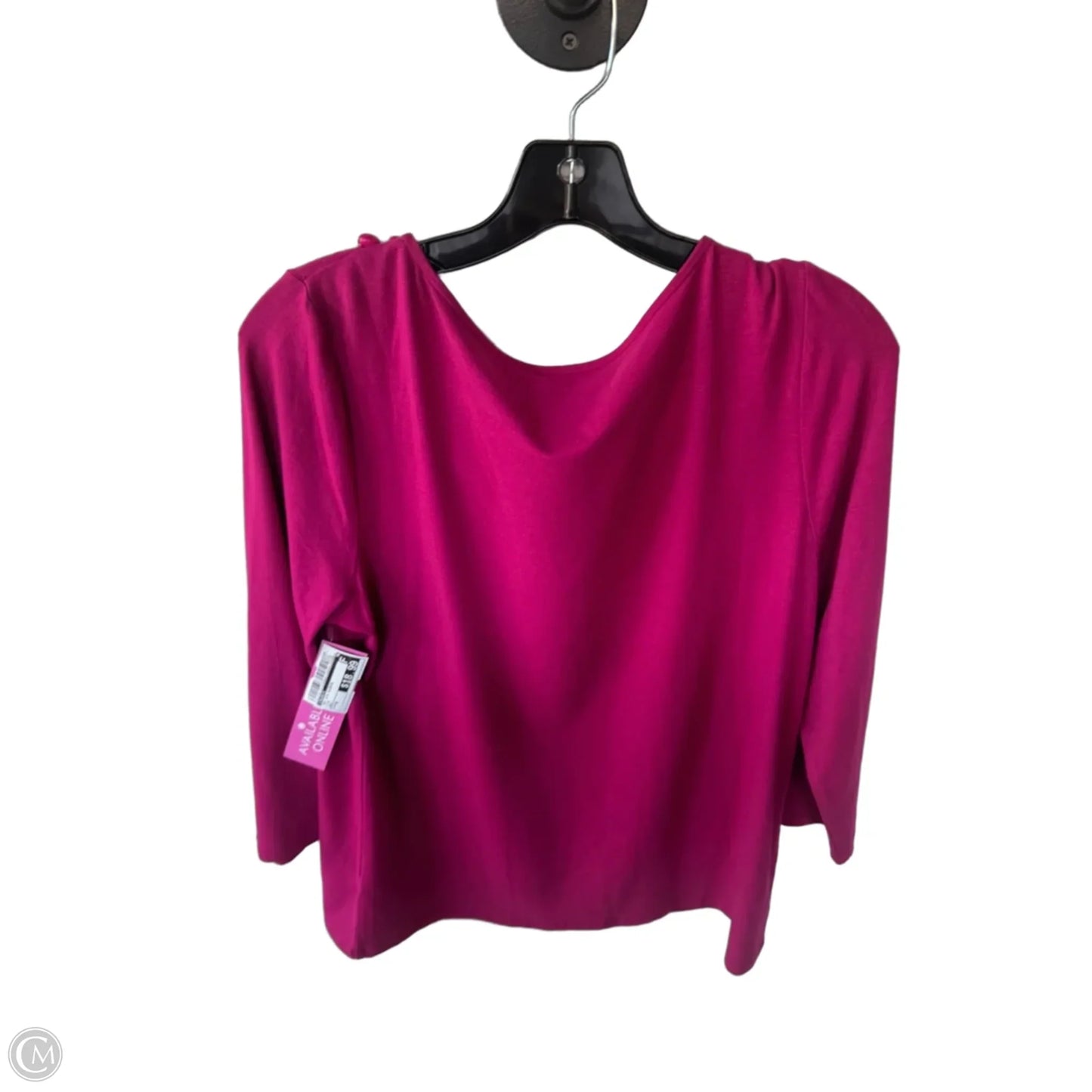 Top 3/4 Sleeve By Talbots In Pink, Size: M