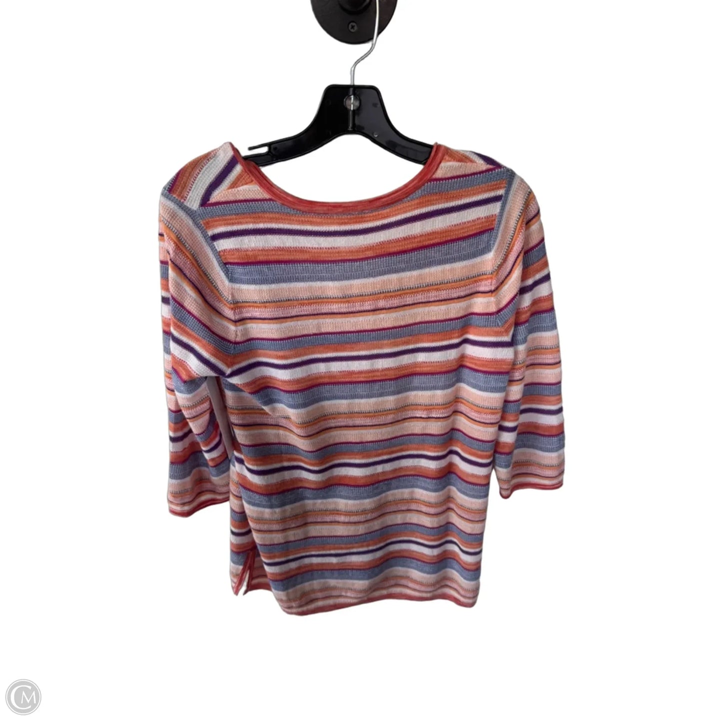 Sweater By Chicos In Orange & Purple, Size: S