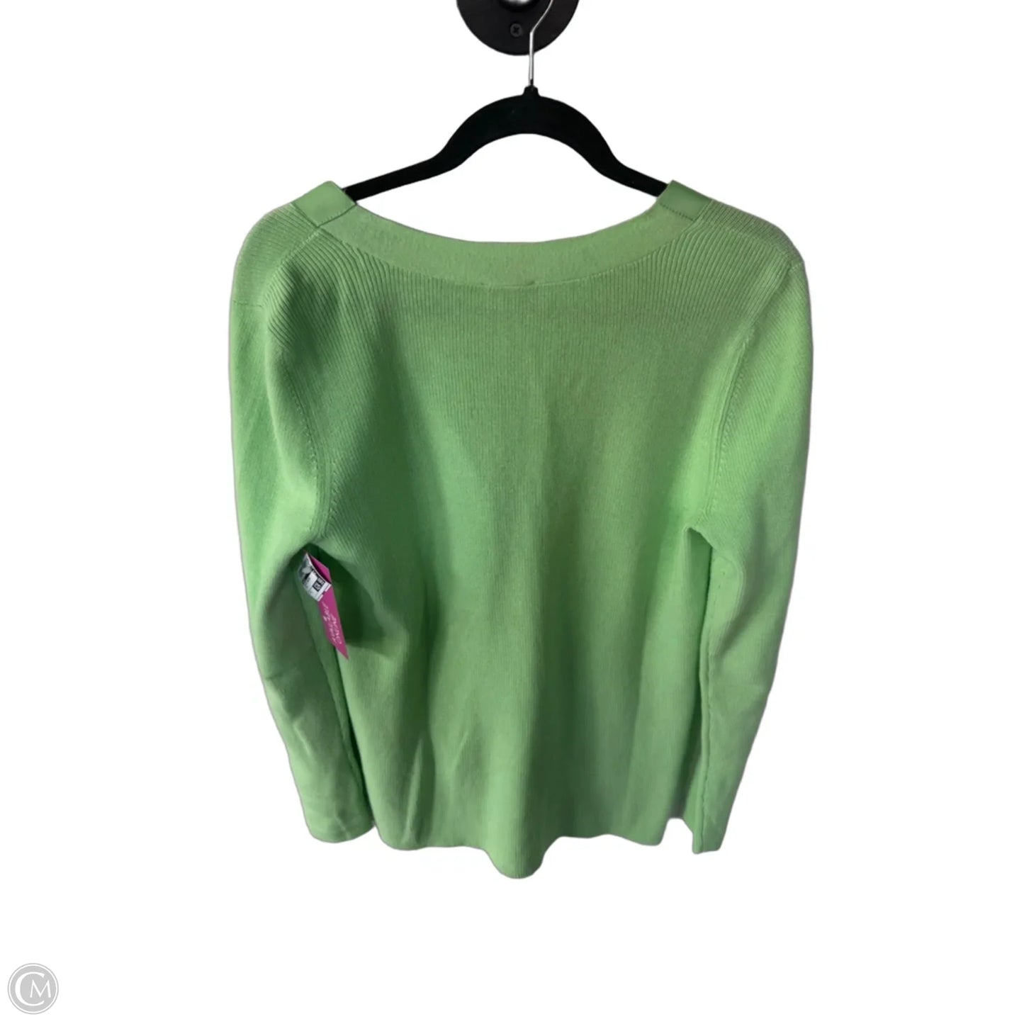 Sweater Cardigan By Talbots In Green, Size: S