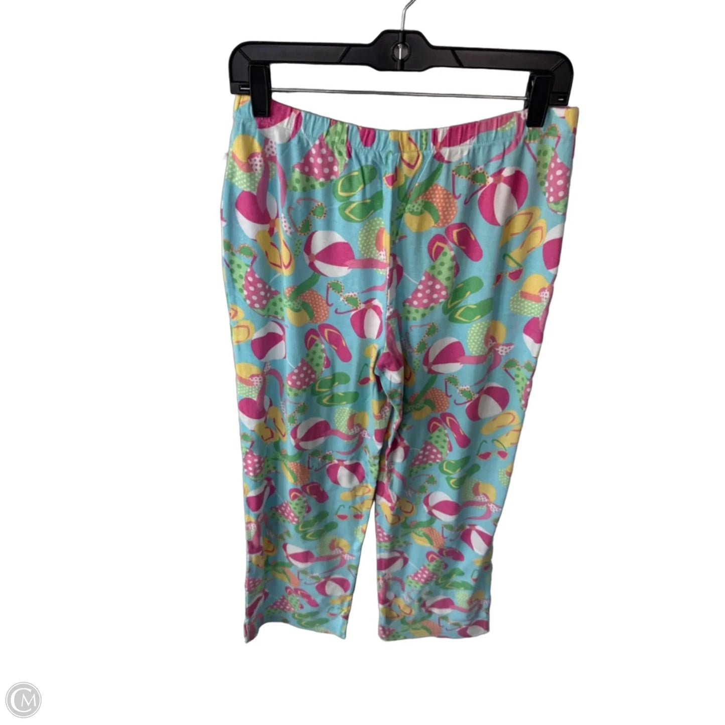 Pajama Pants By Adonna In Blue & Pink, Size: 8