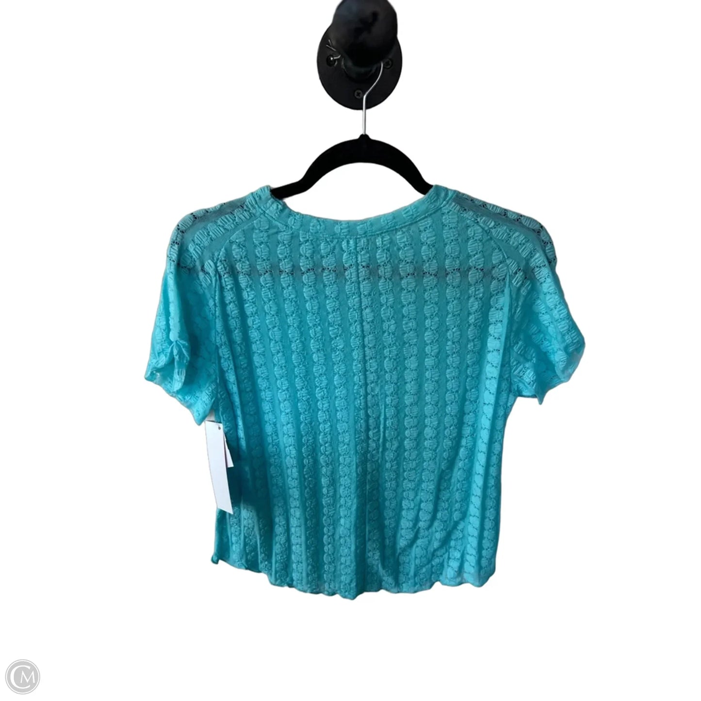 Top Short Sleeve By Free People In Blue, Size: Xl