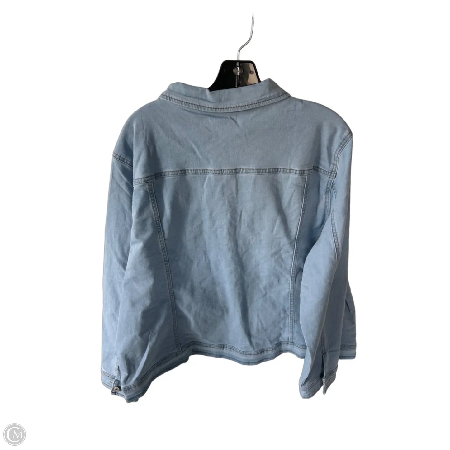 Jacket Denim By Clothes Mentor In Blue Denim, Size: 3x
