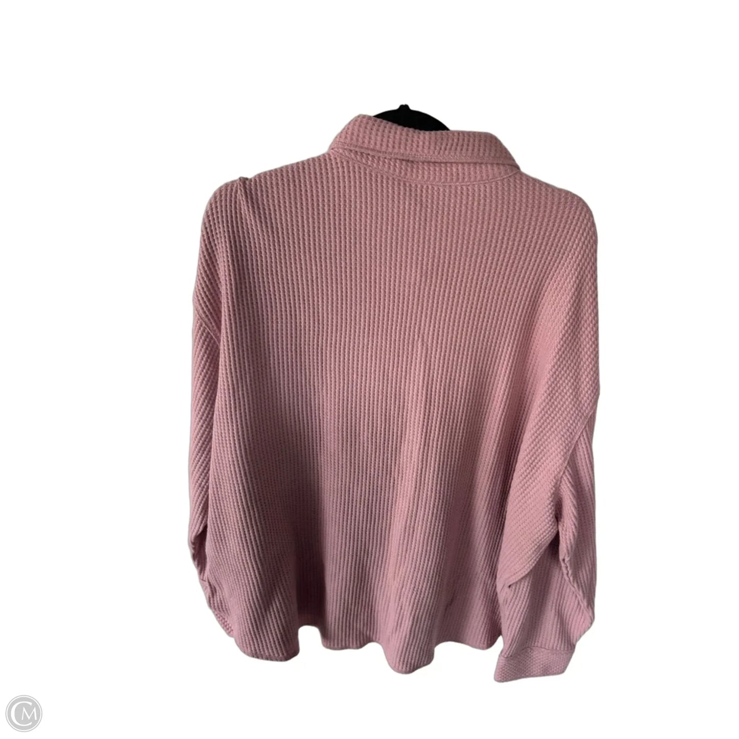 Top Long Sleeve By Clothes Mentor In Pink, Size: Xxl
