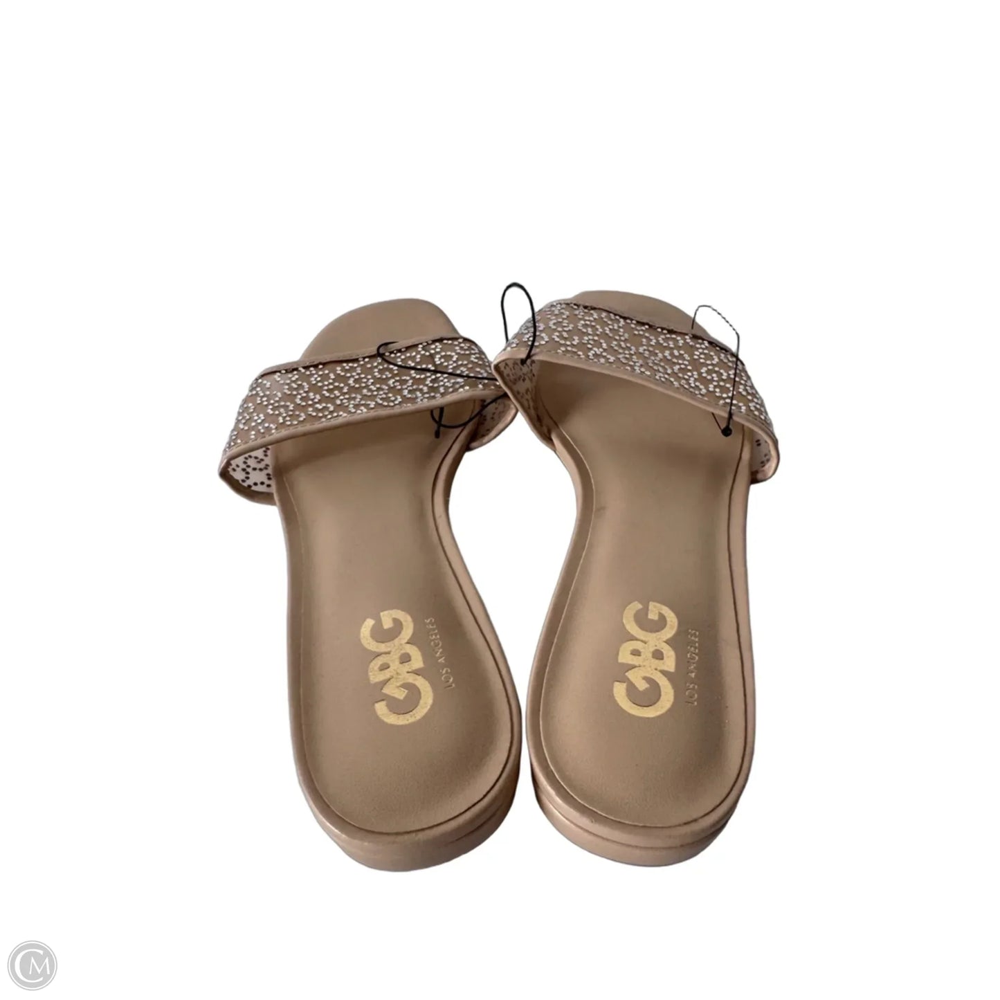 Sandals Flats By Clothes Mentor In Tan, Size: 10
