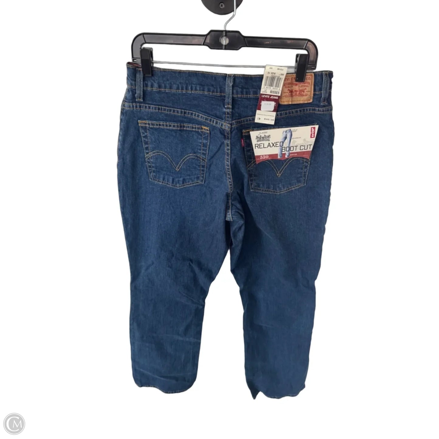 Jeans Boot Cut By Levis In Blue Denim, Size: 12l