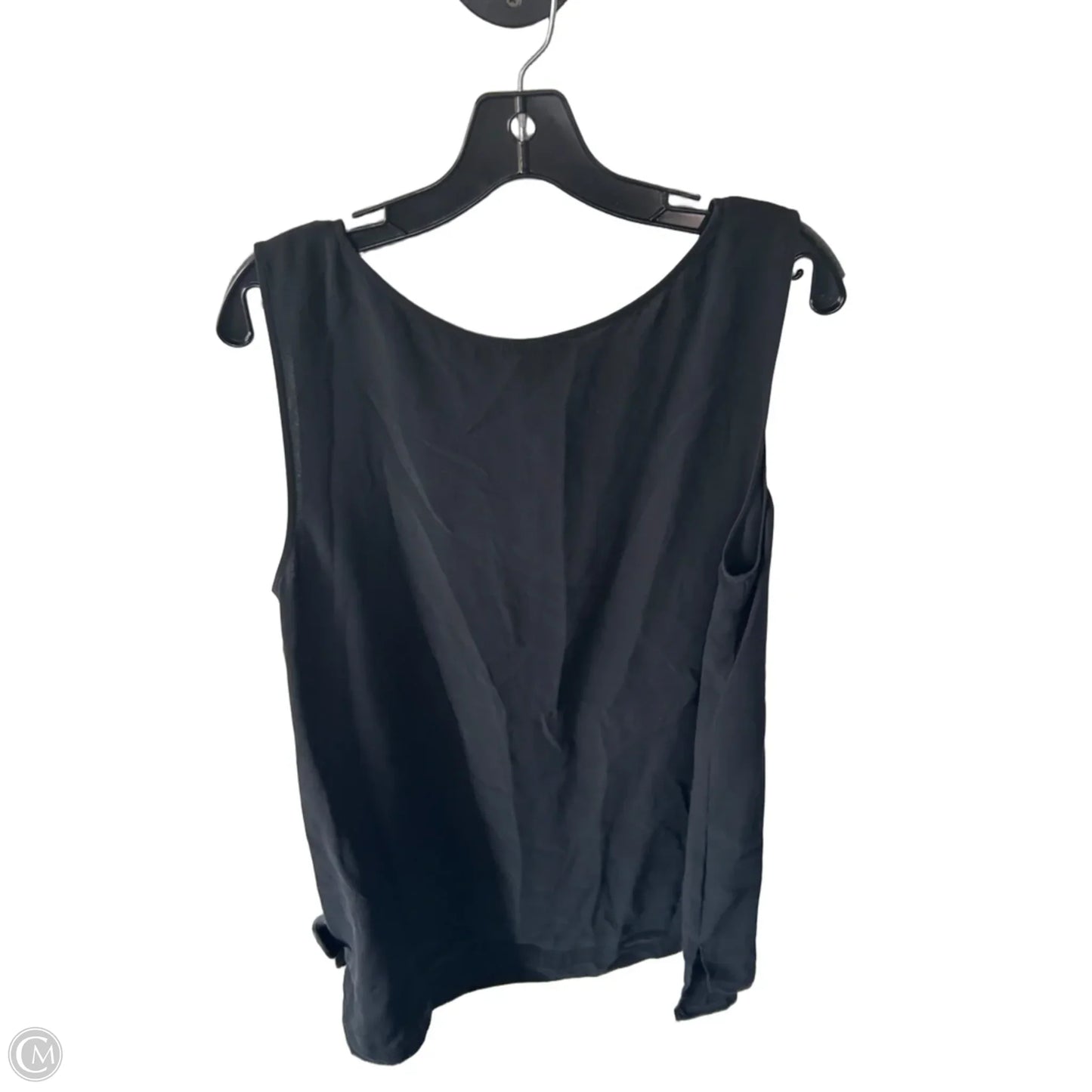 Top Sleeveless Designer By Lafayette 148 In Black, Size: Xl