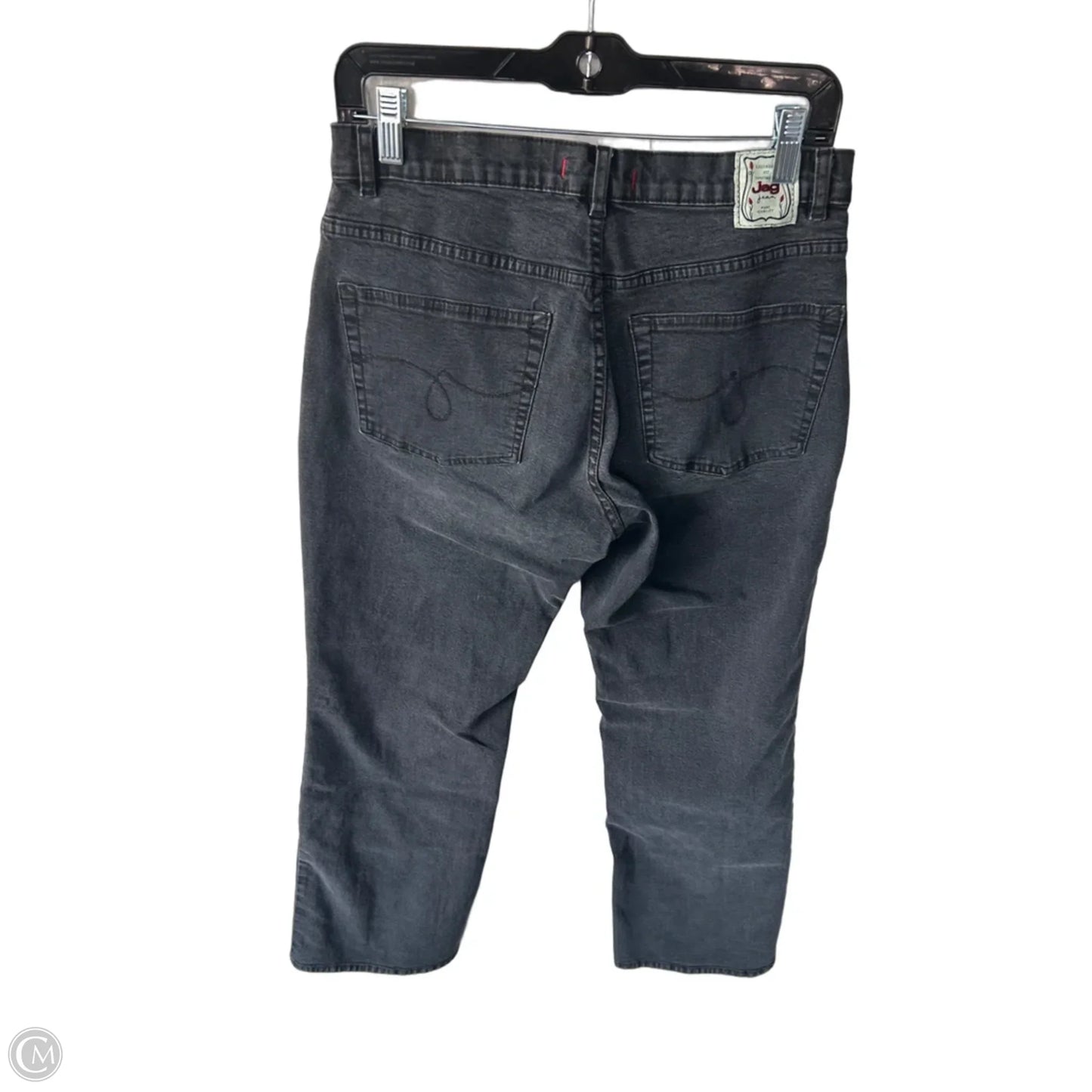 Jeans Straight By Jag In Grey Denim, Size: 12