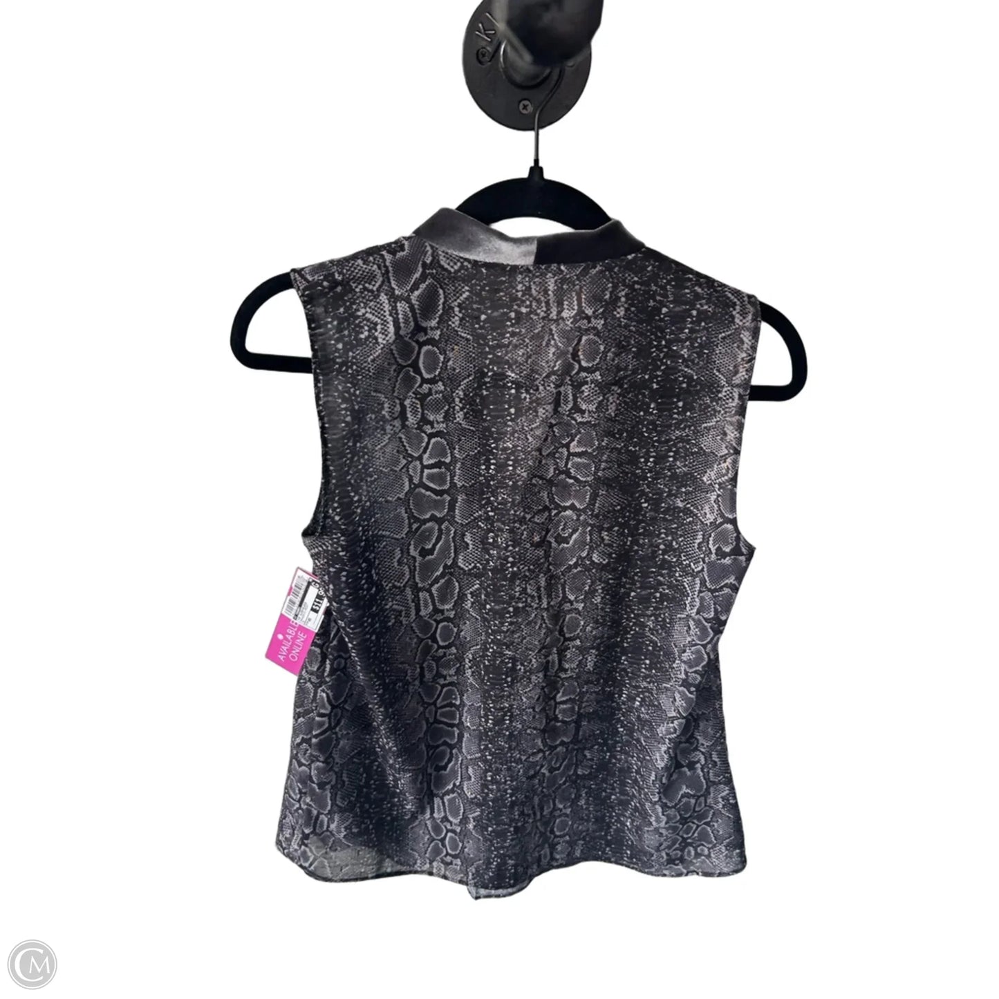 Top Sleeveless By T Tahari In Snakeskin Print, Size: Xs