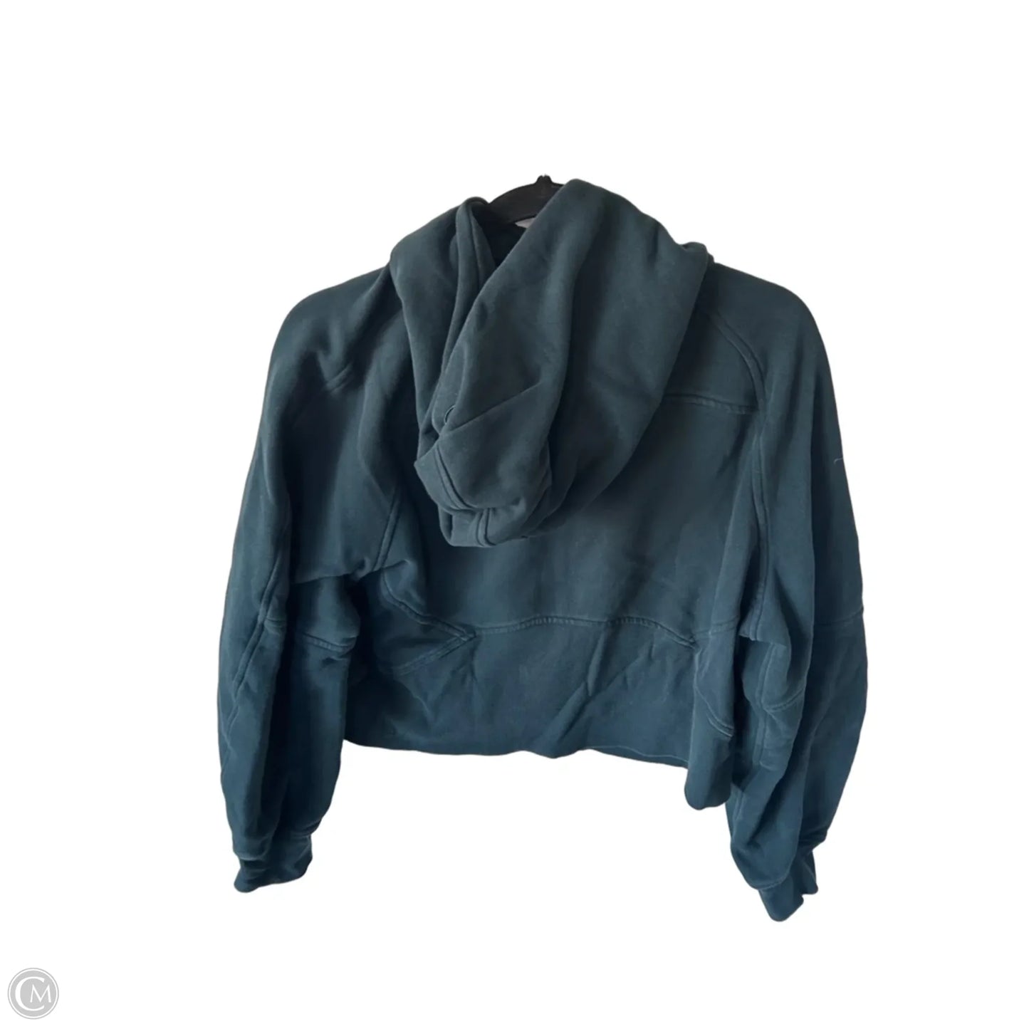 Athletic Sweatshirt Hoodie By Lululemon In Green, Size: M
