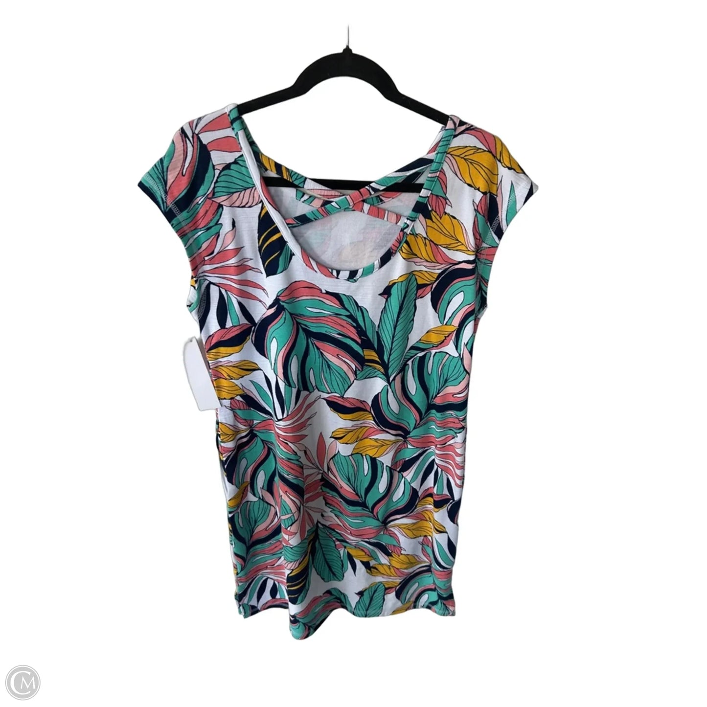 Dress Casual Short By Talbots In Green & White, Size: S