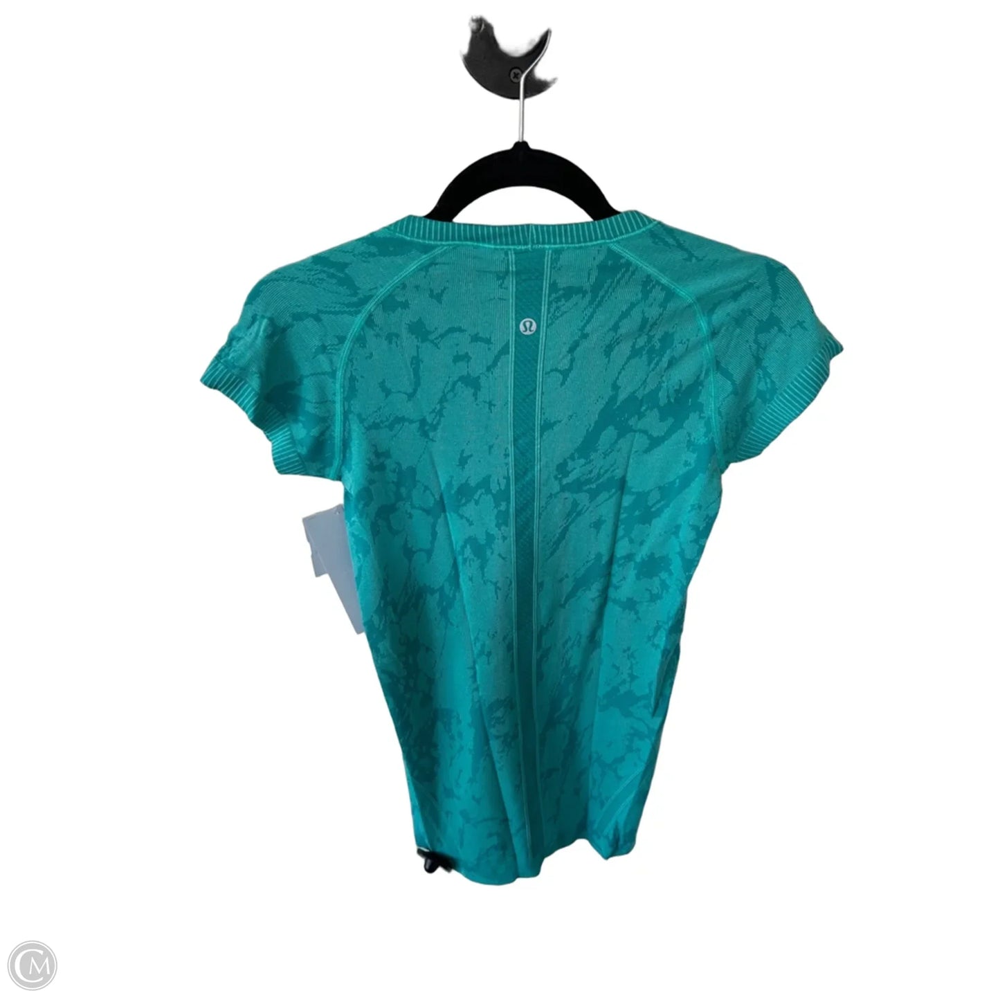 Athletic Top Short Sleeve By Lululemon In Blue, Size: S