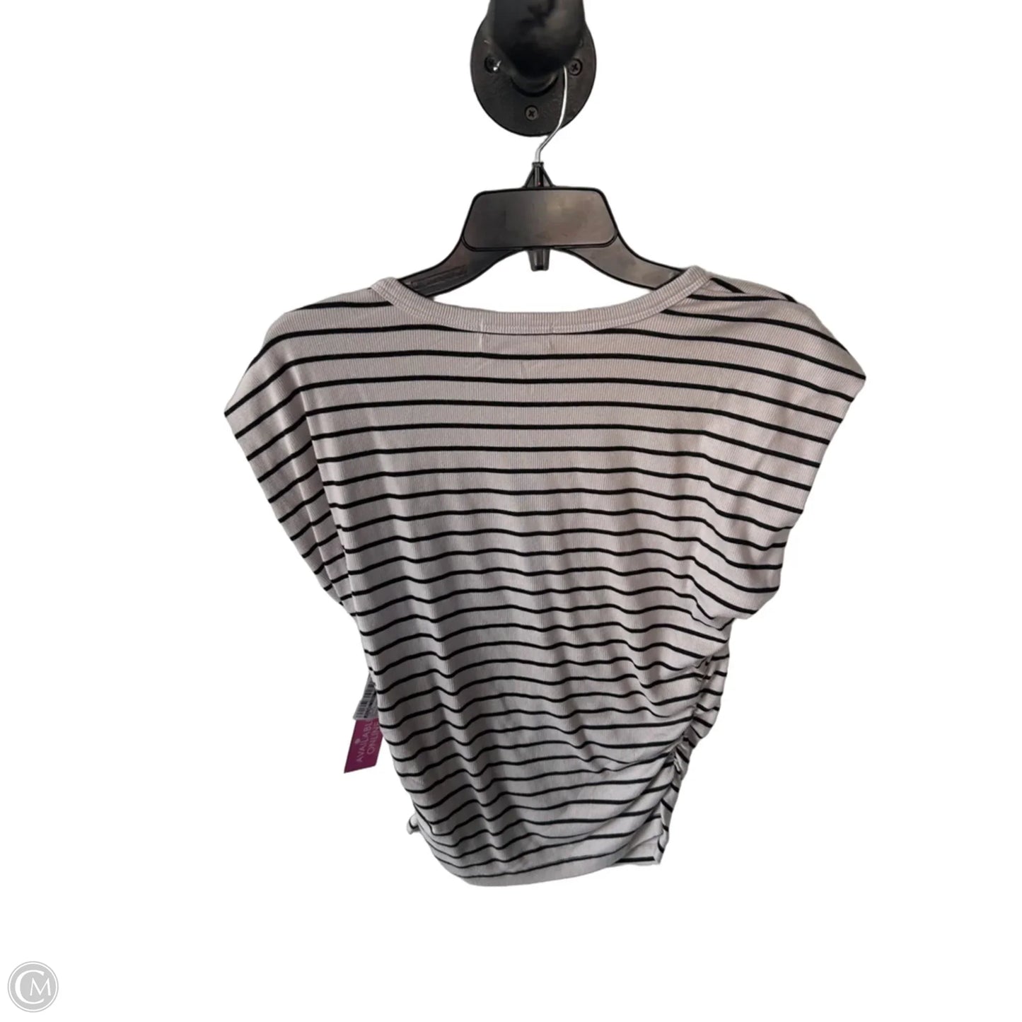 Top Short Sleeve By Michael Stars In Black & Tan, Size: M