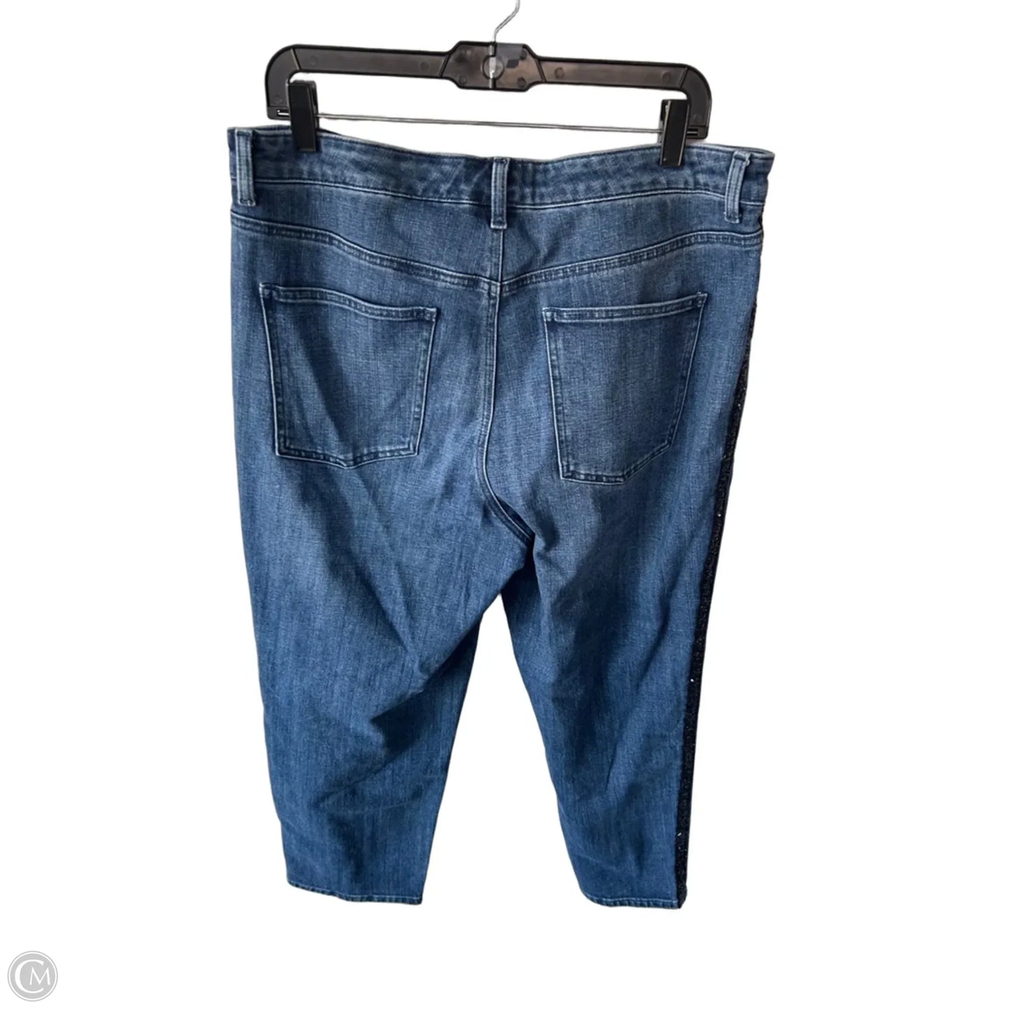 Jeans Straight By Talbots In Blue Denim, Size: 14