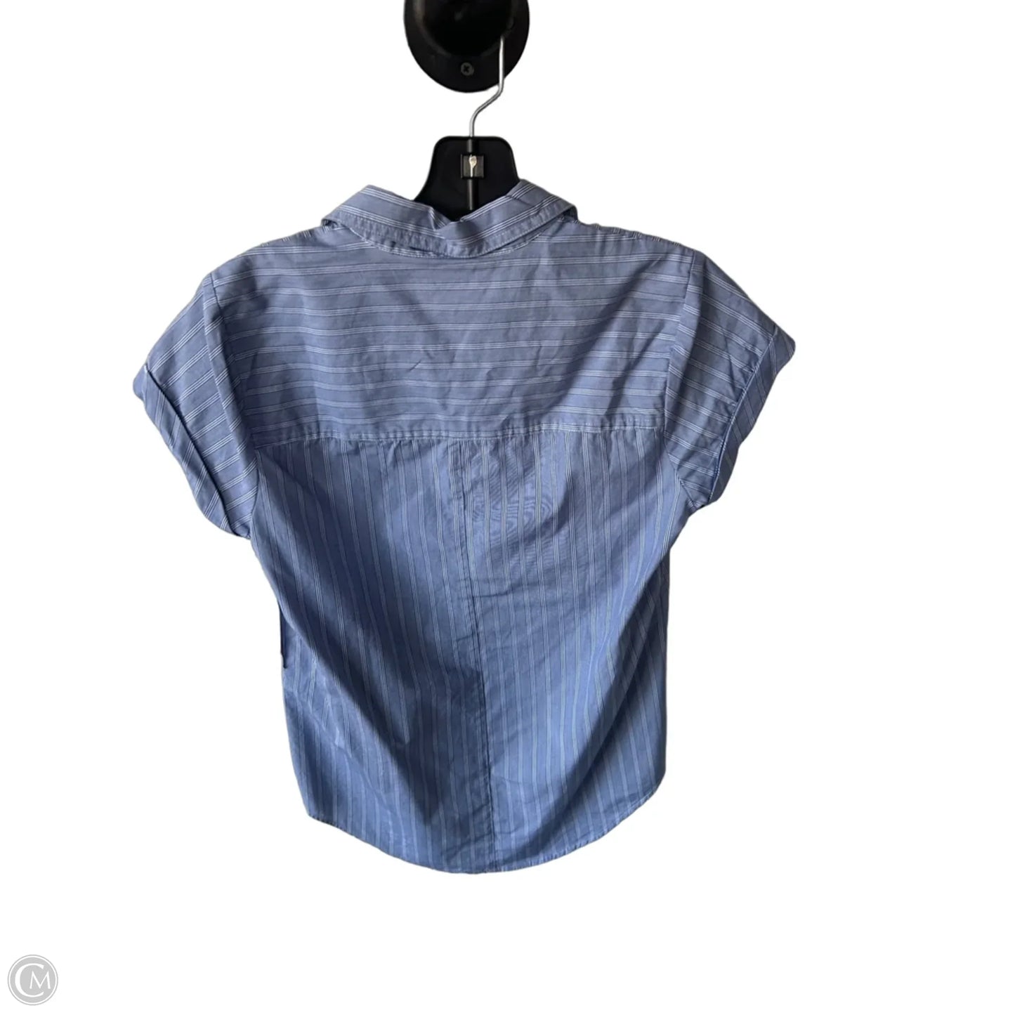 Top Short Sleeve By J. Crew In Blue & White, Size: Xs