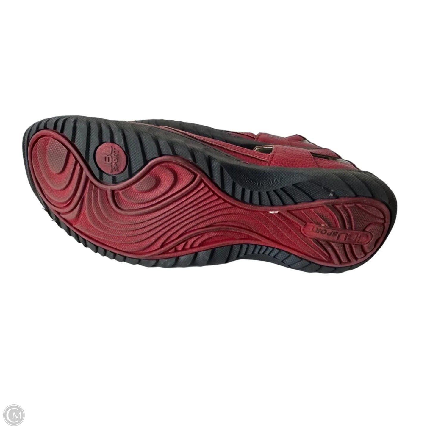 Shoes Flats By Jbu By Jambu In Black & Red, Size: 9
