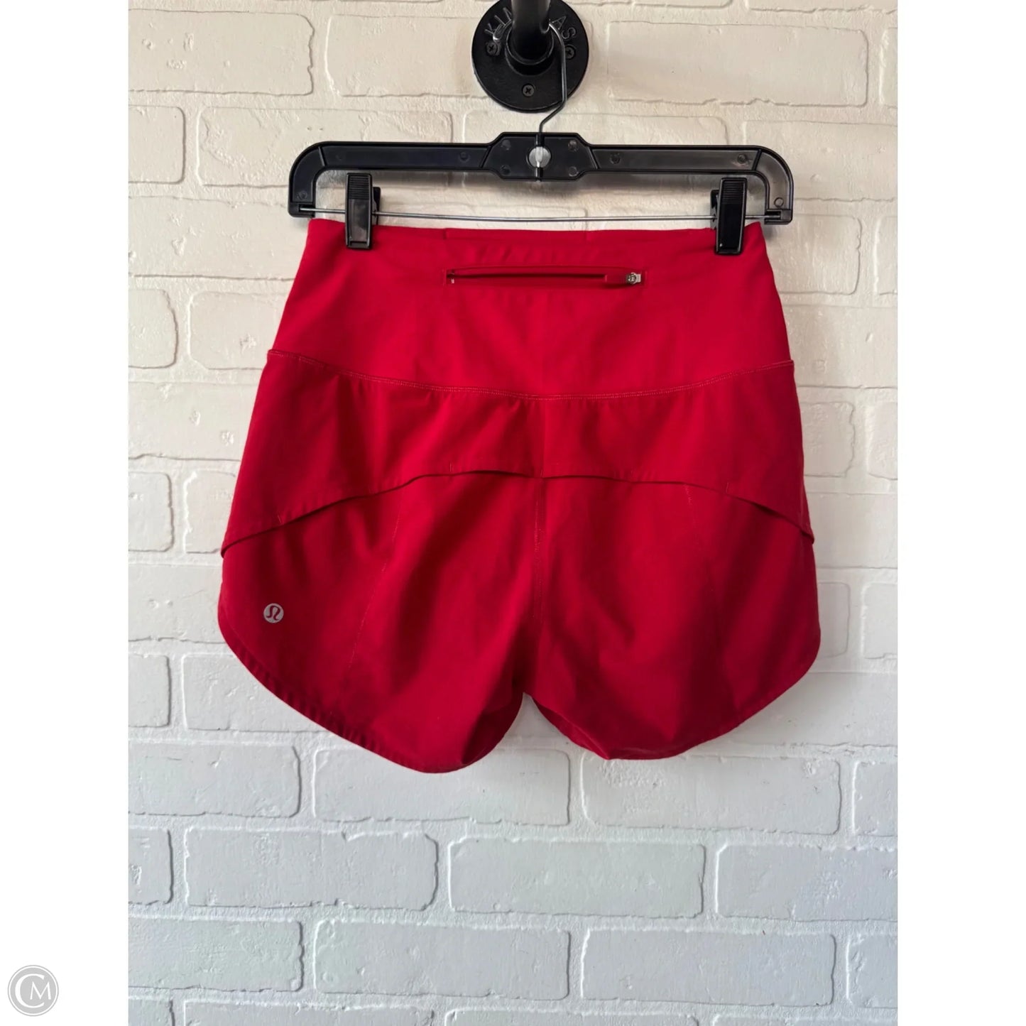 Athletic Shorts By Lululemon In Red, Size: 2