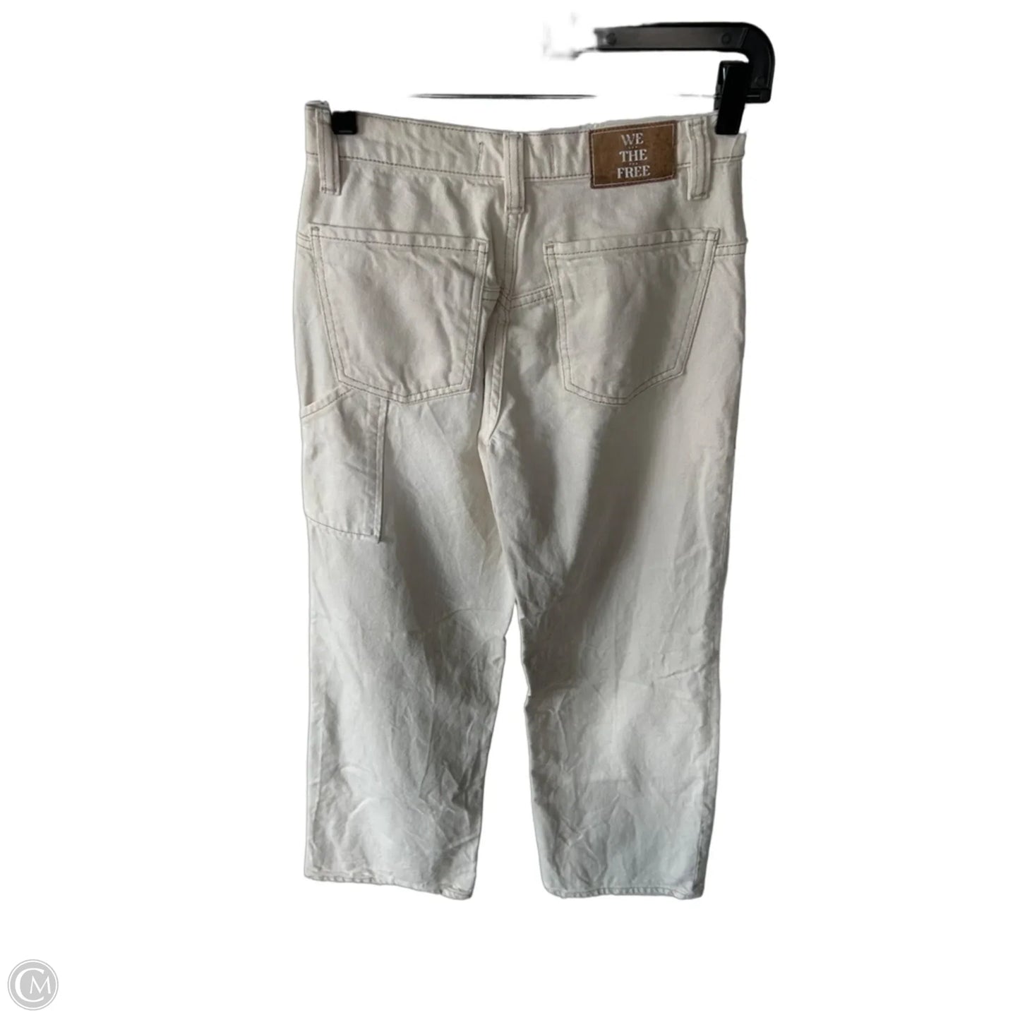 Jeans Straight By We The Free In Cream Denim, Size: 2