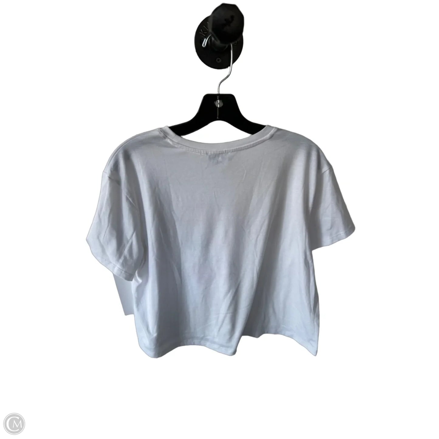 Top Short Sleeve By Freshman In White, Size: L