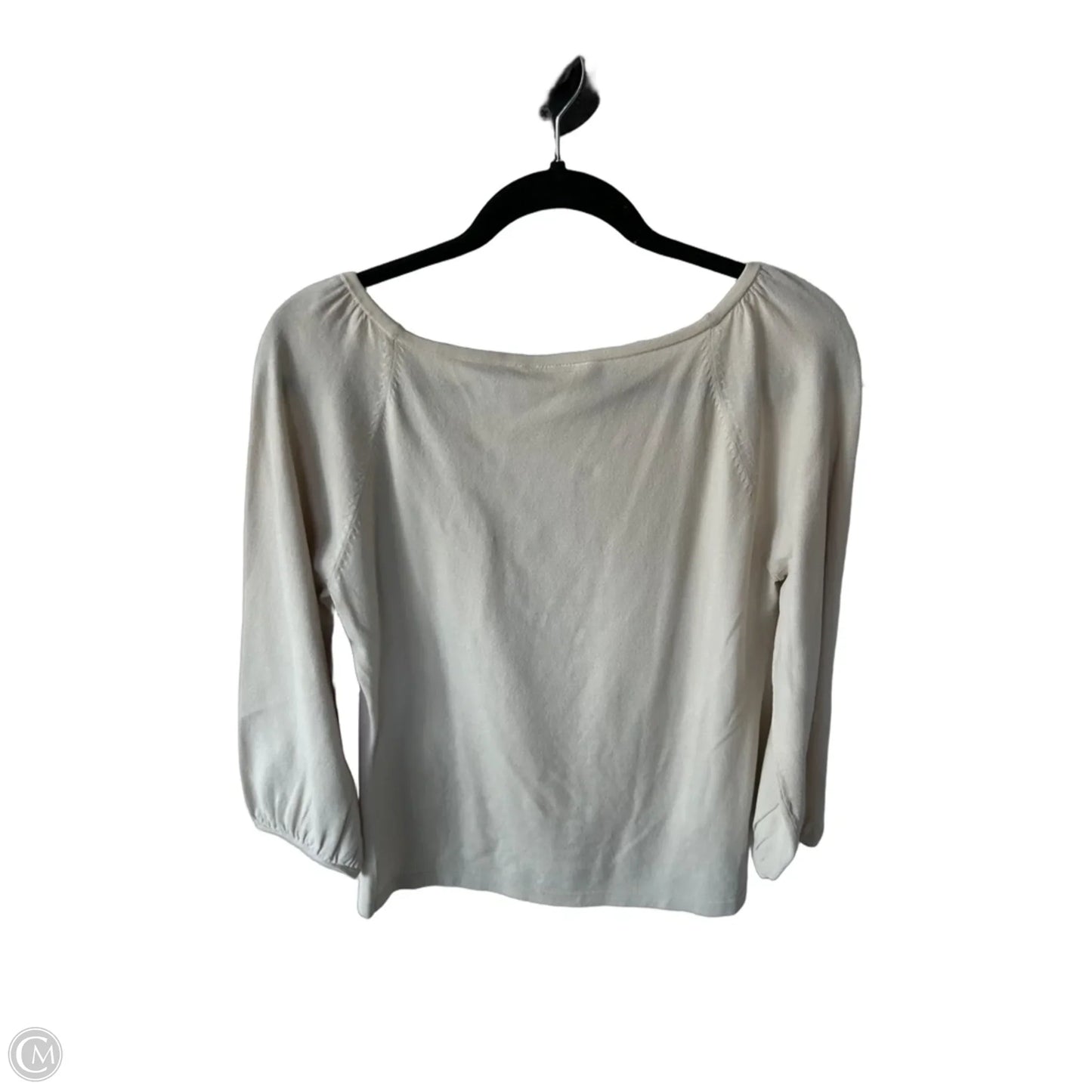 Top 3/4 Sleeve By Loft In Tan, Size: M