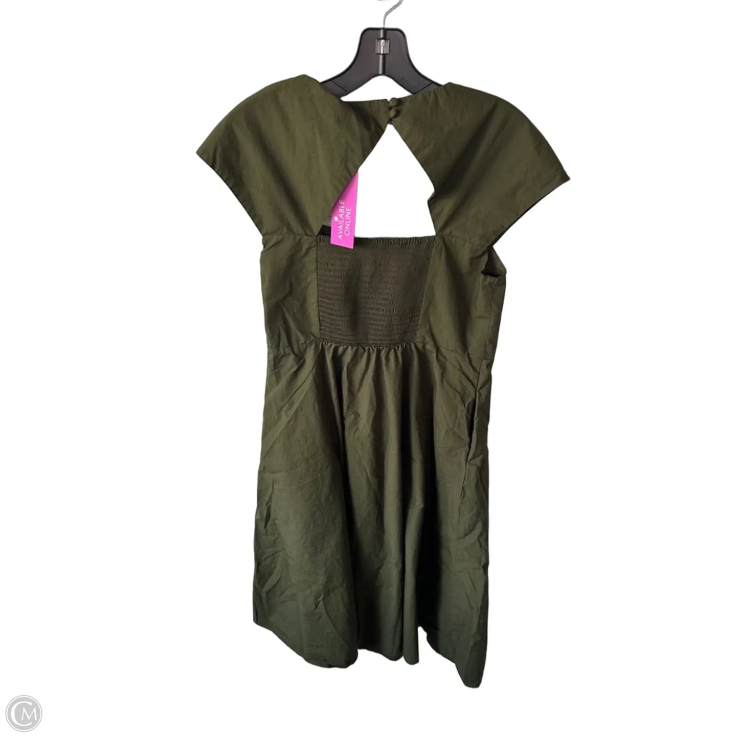Dress Casual Midi By Banana Republic In Green, Size: M