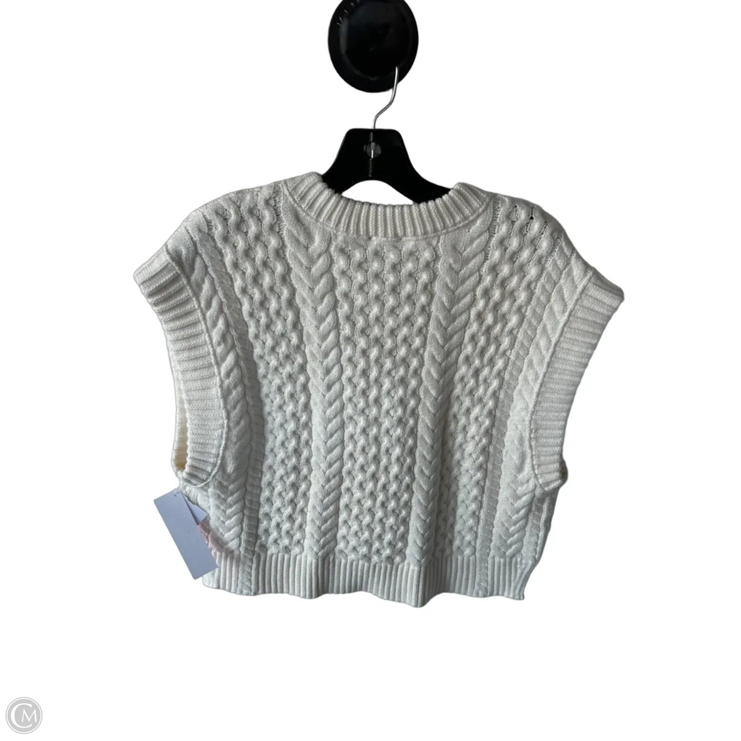 Sweater Short Sleeve By Talbots In Cream, Size: Xlp