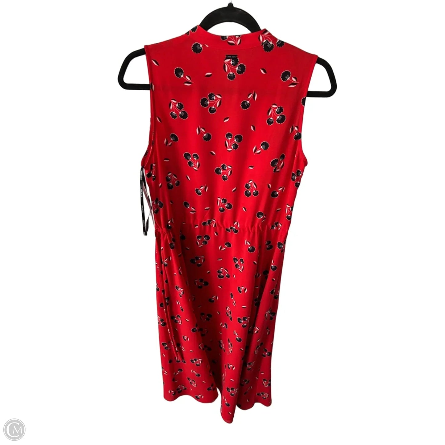 Dress Casual Midi By Anne Klein In Black & Red, Size: S