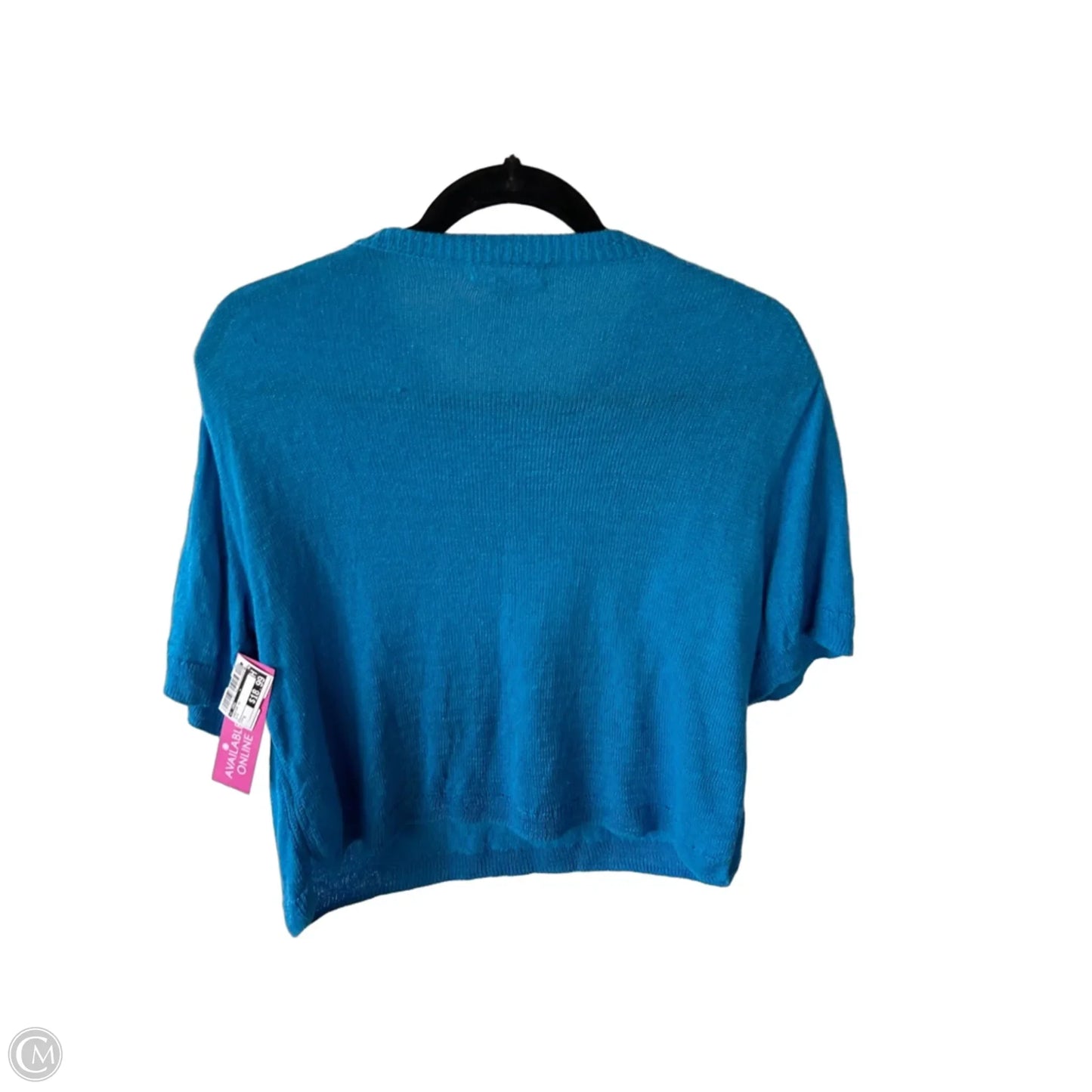 Sweater Short Sleeve By J. Crew In Blue, Size: S
