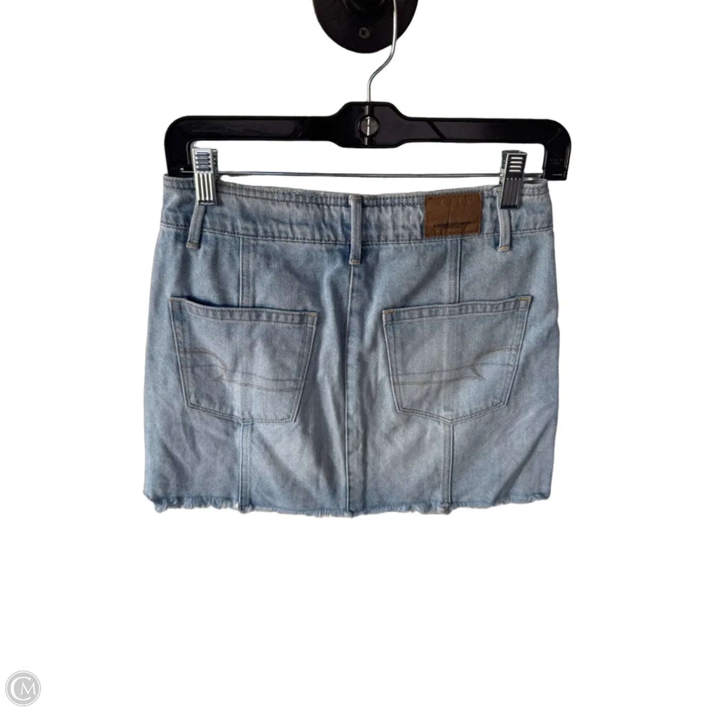 Skirt Mini & Short By American Eagle In Blue Denim, Size: 2