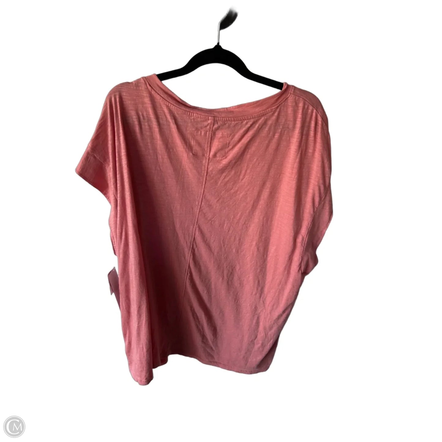 Top Short Sleeve By Natural Reflections In Pink, Size: Xxl