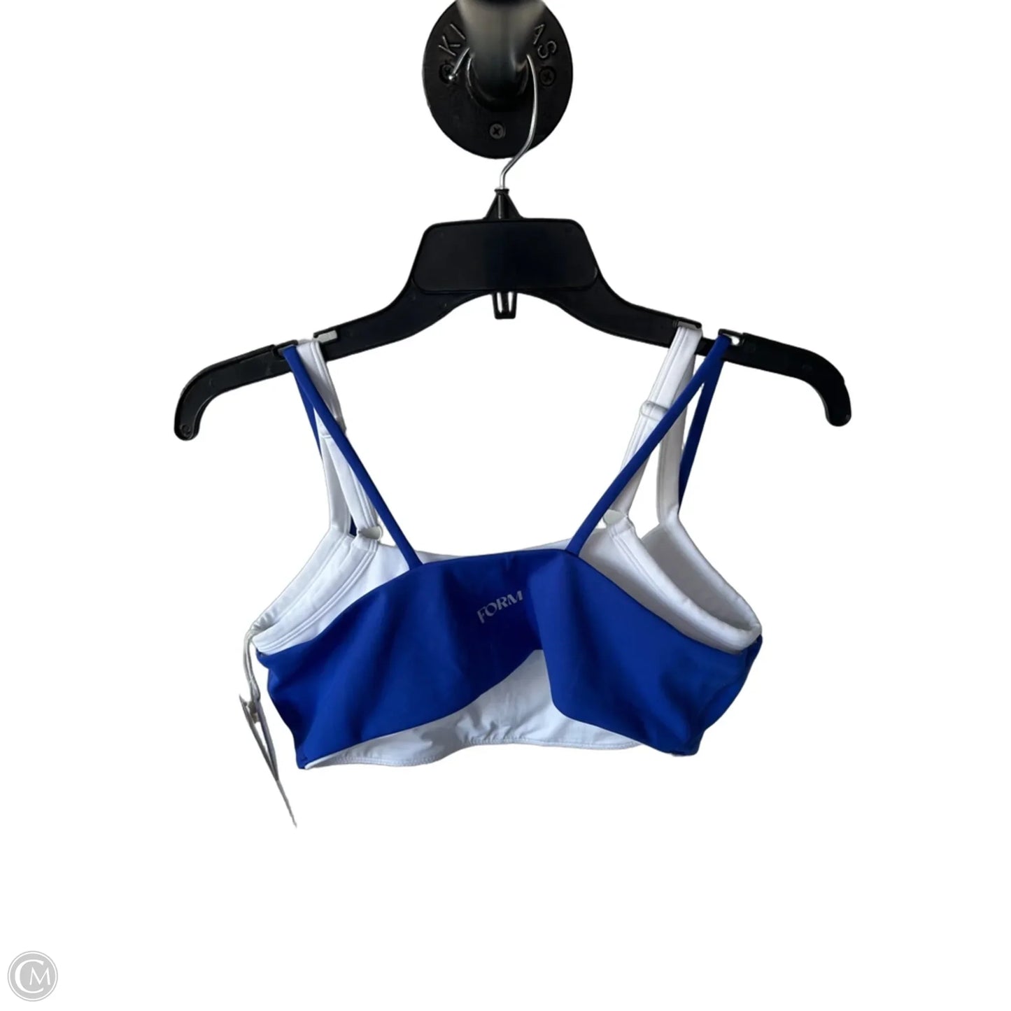 Athletic Bra By Cmc In Blue & White, Size: M