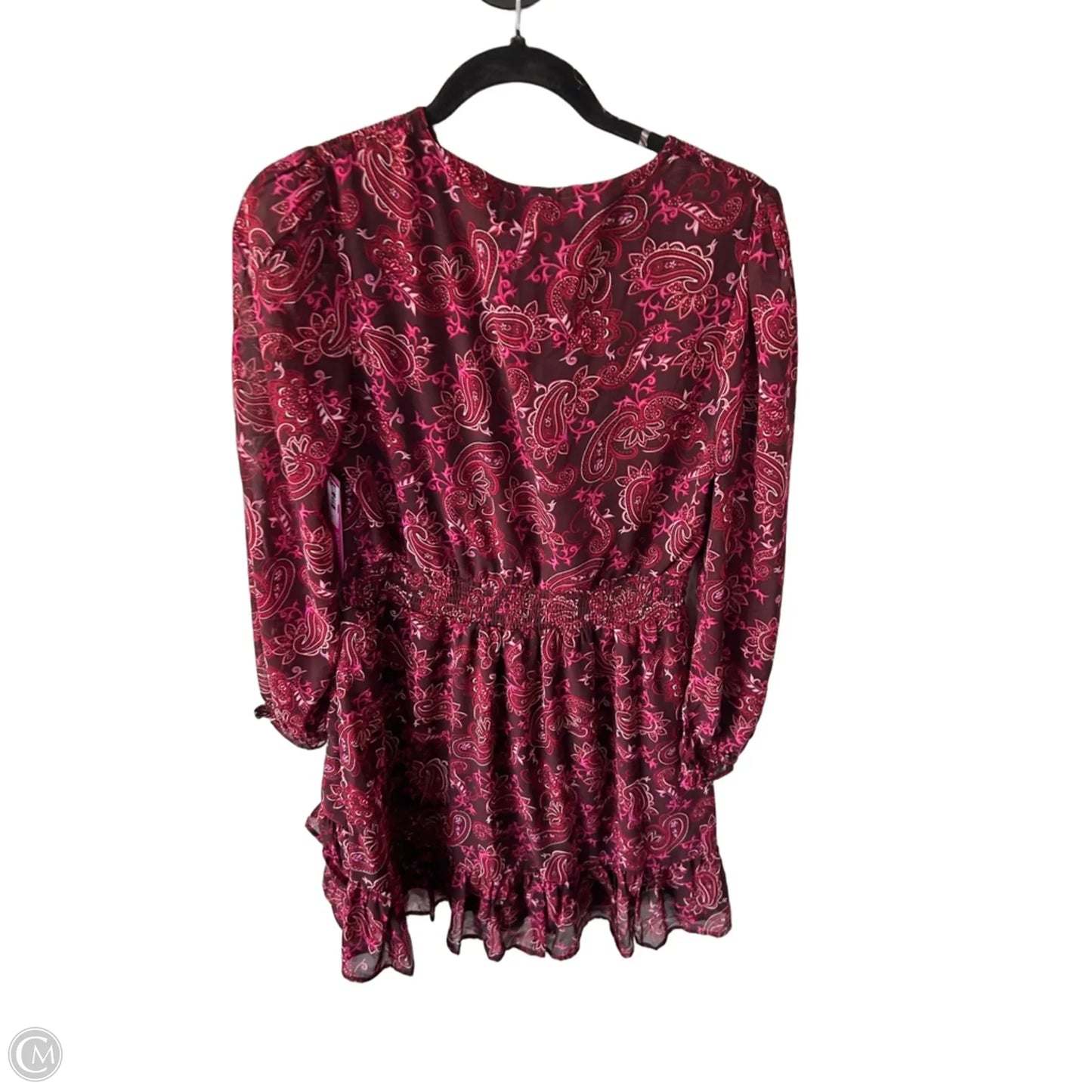 Dress Casual Midi By Harlow & Rose In Pink & Red, Size: M