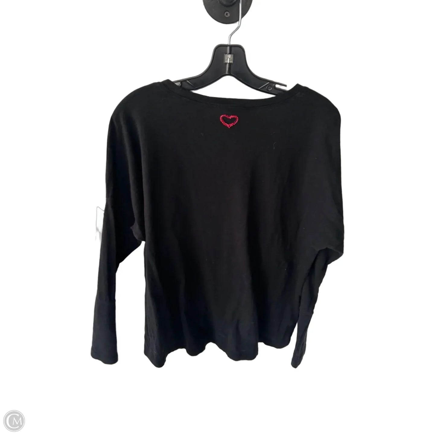 Top Long Sleeve By Cabi In Black & White, Size: S