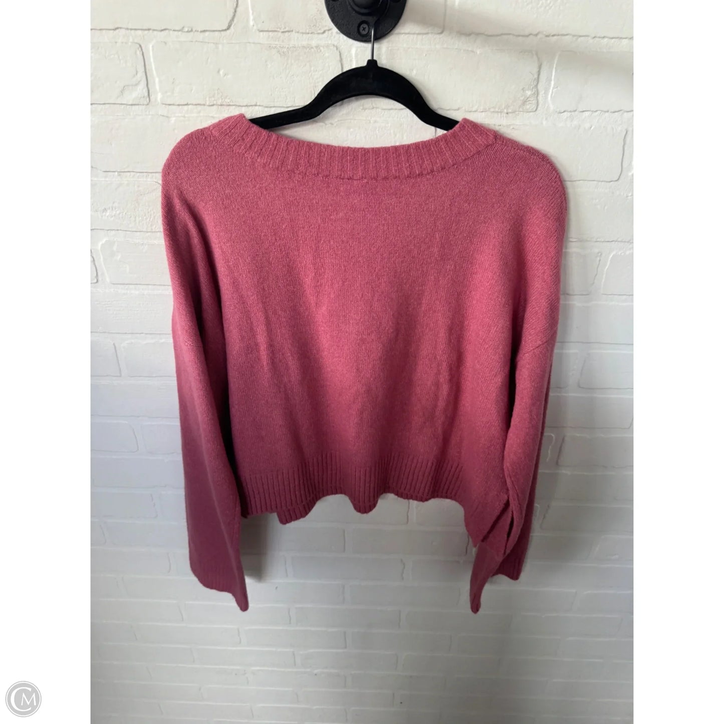 Sweater By Abound In Pink, Size: L