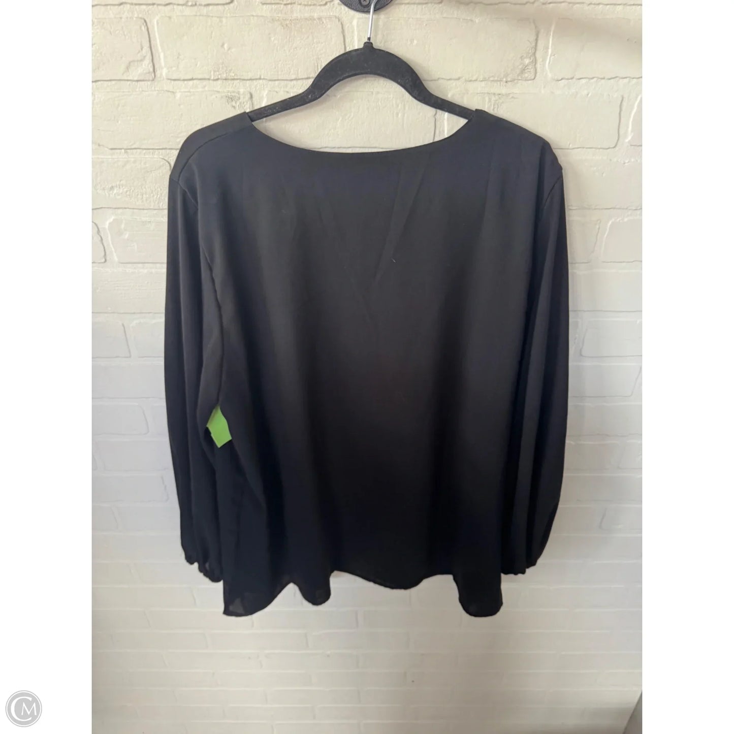 Top Long Sleeve By Clothes Mentor In Black, Size: Xl