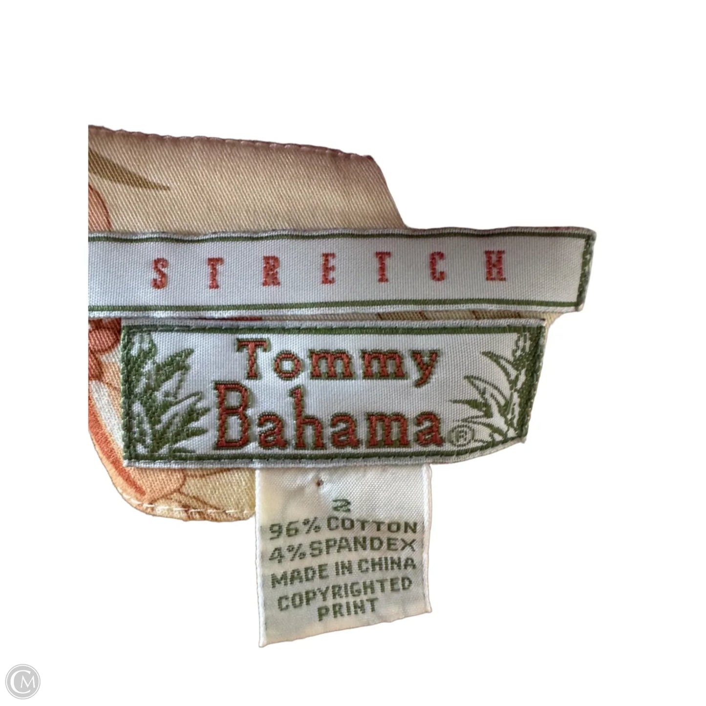 Dress Casual Short By Tommy Bahama In Orange & Yellow, Size: Xs