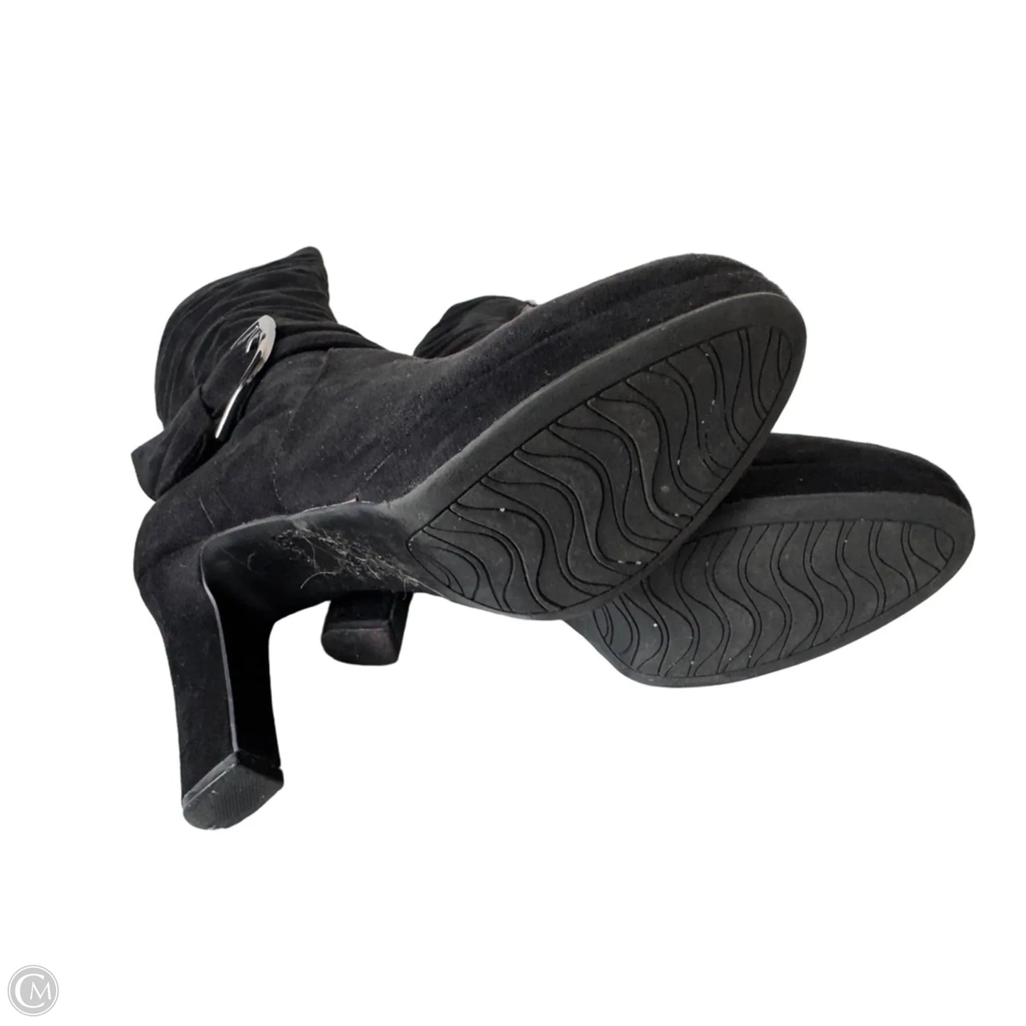 Boots Ankle Heels By Impo In Black, Size: 8.5