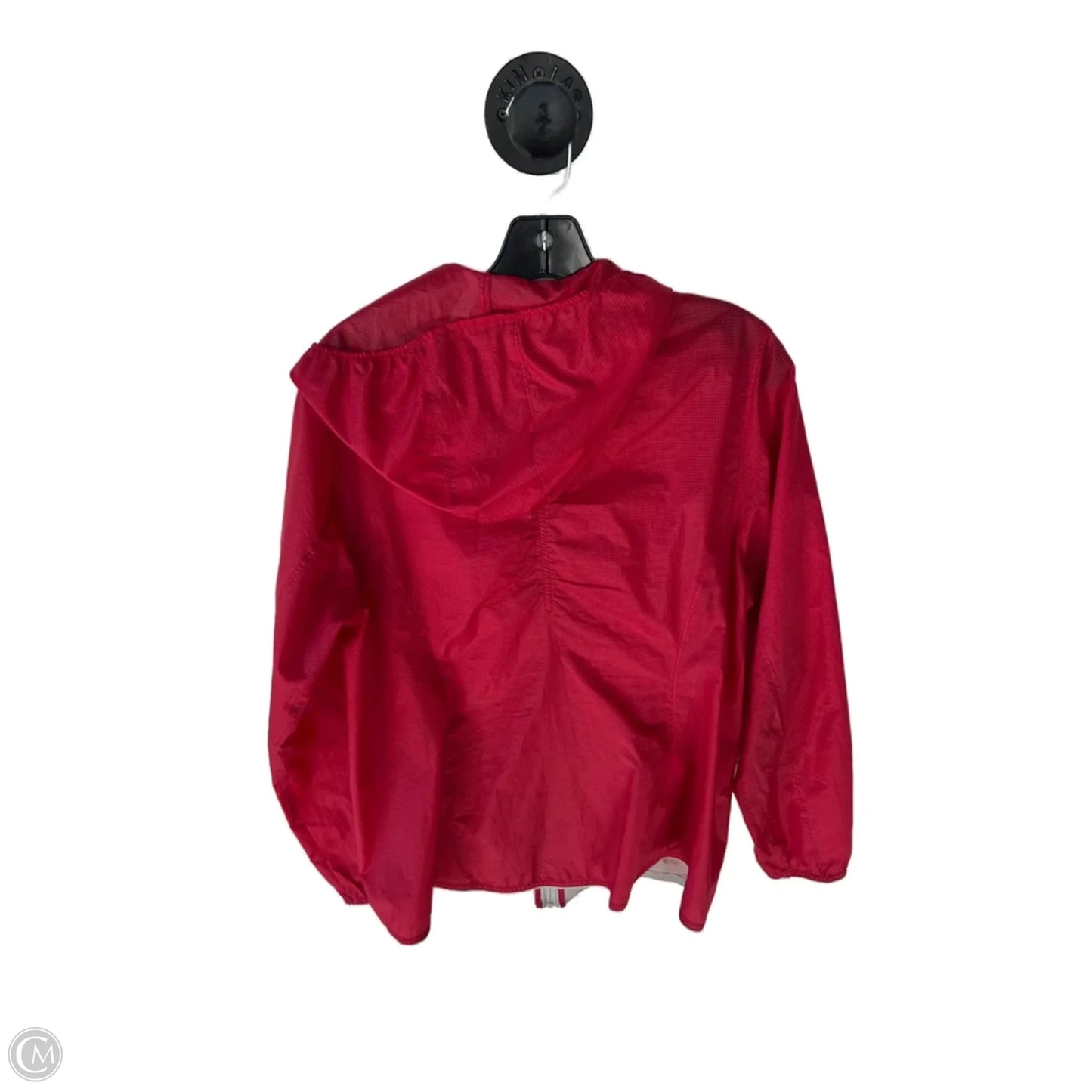 Jacket Windbreaker By Eddie Bauer In Red, Size: L