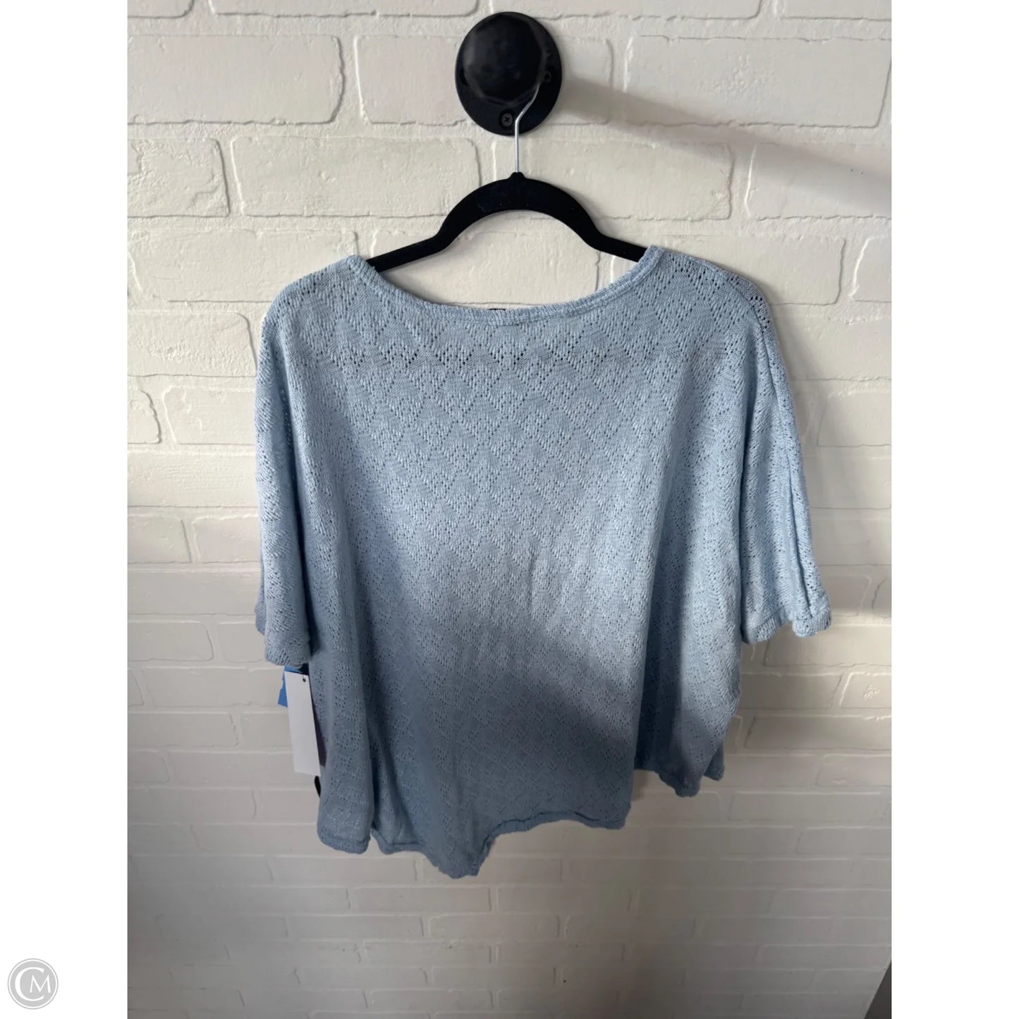 Sweater Short Sleeve By Heimish Usa In Blue, Size: L
