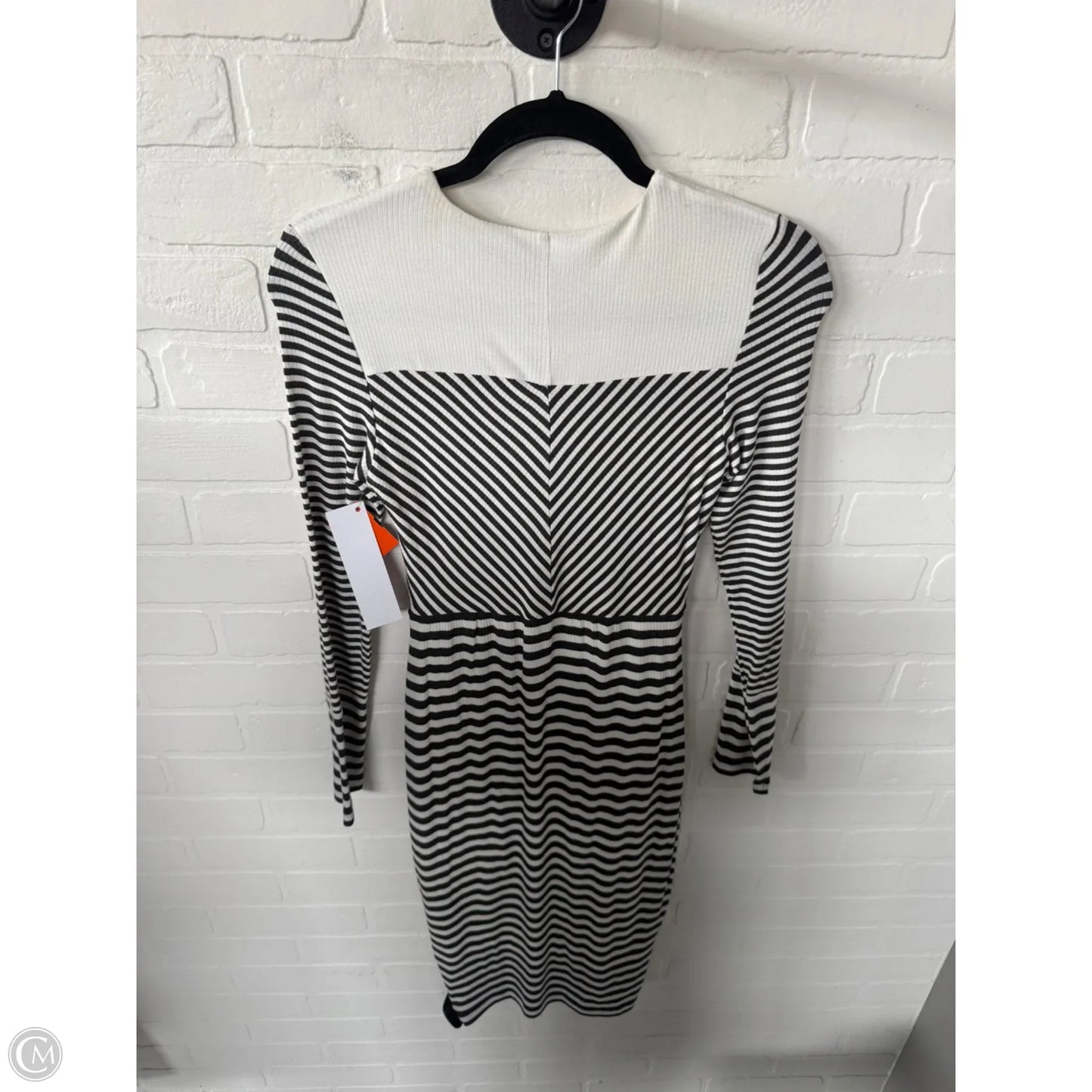 Dress Casual Midi By Bailey 44 In Grey & White, Size: S