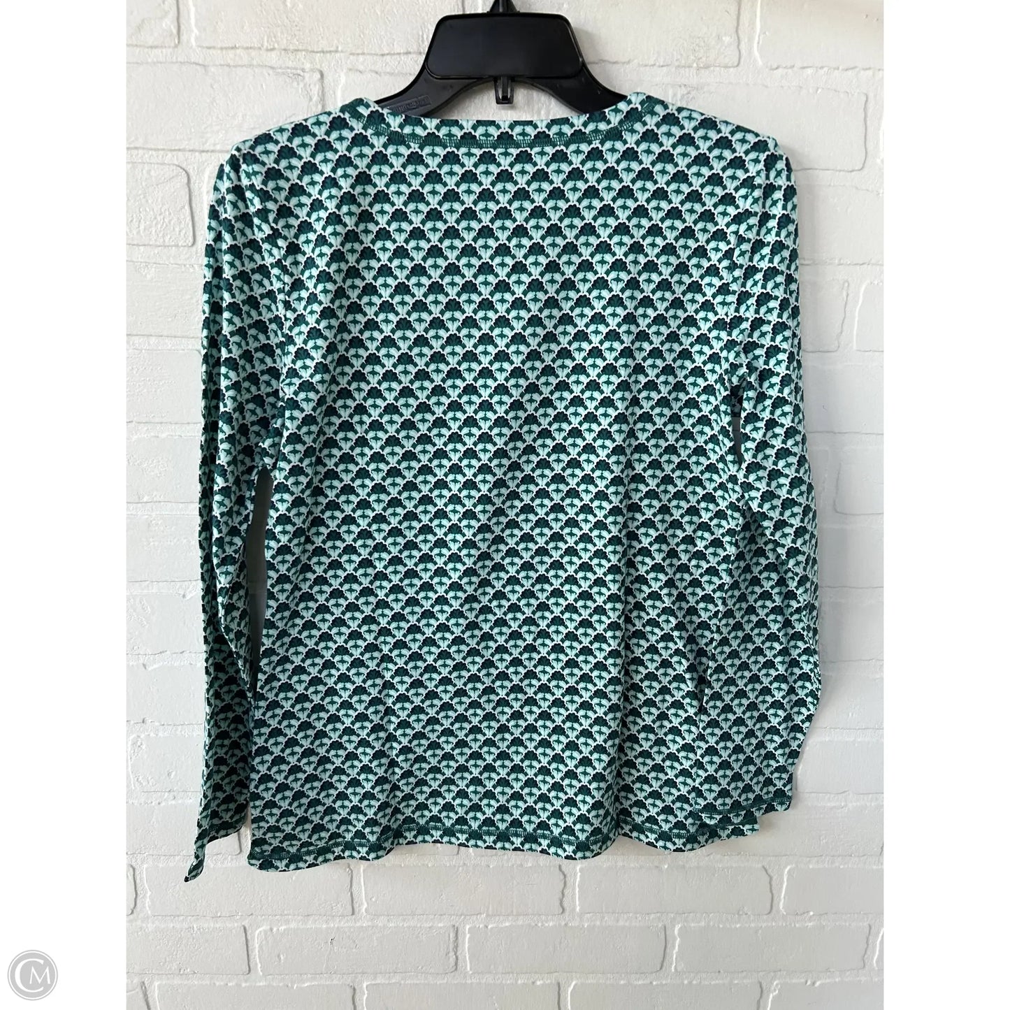 Top Long Sleeve By Talbots In Blue & Green, Size: Mp