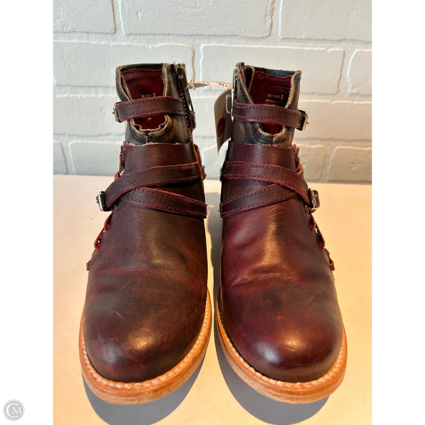 Shoes Heels Block By Freebird In Red, Size: 9