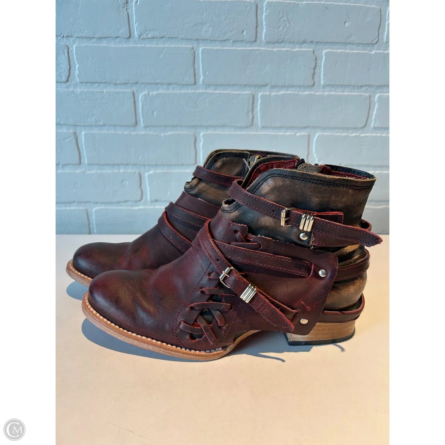 Shoes Heels Block By Freebird In Red, Size: 9