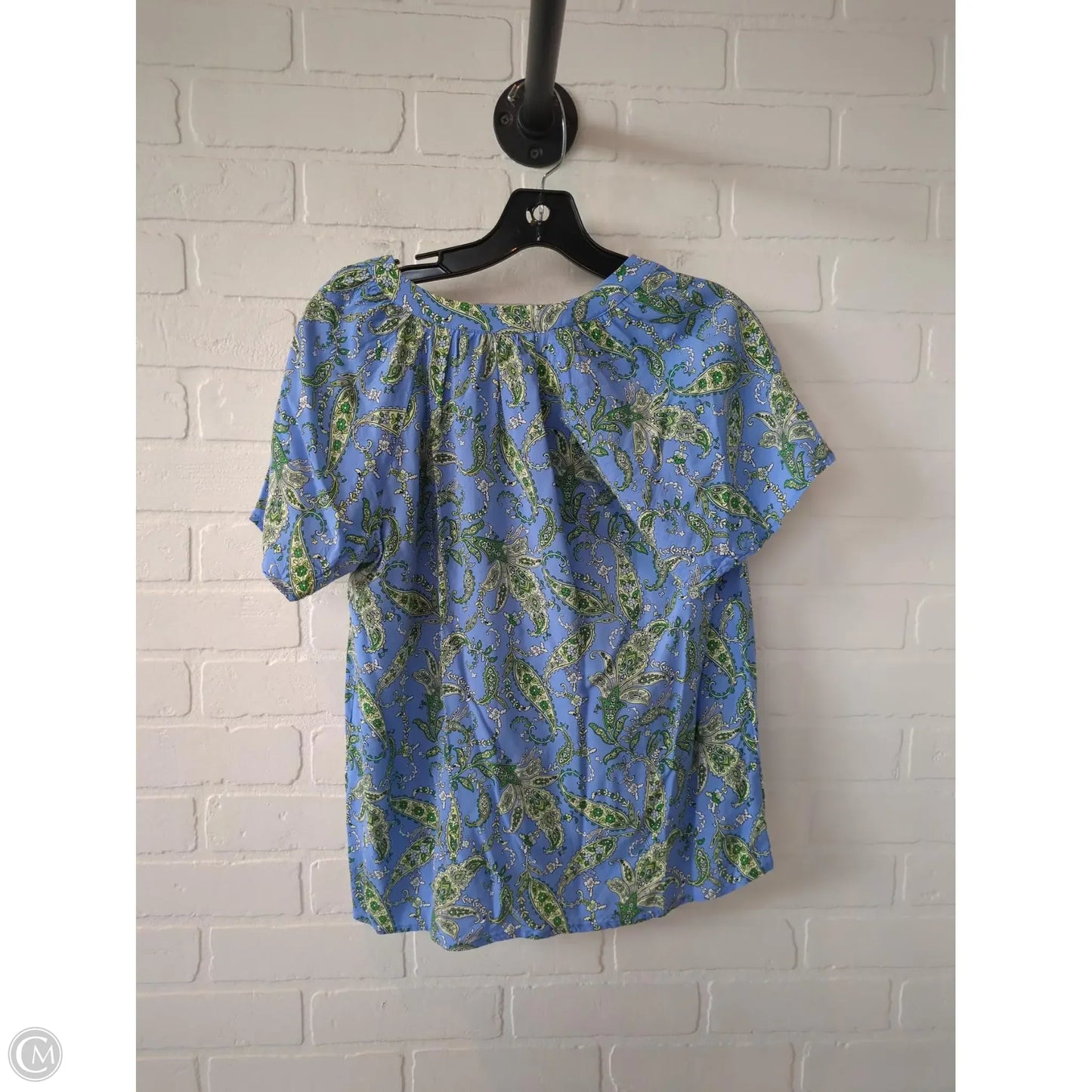 Top Short Sleeve By J. Jill In Blue & Green, Size: Xs